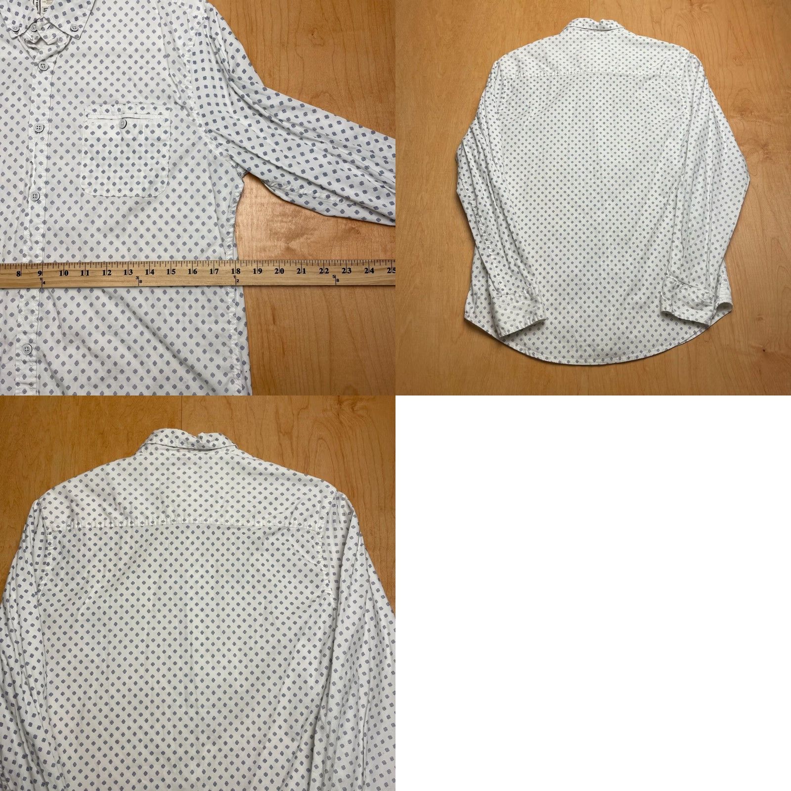 Alexander Julian Alexander Julian Shirt Mens M White Pattern Long Sleeve Button Collared Size US M / EU 48-50 / 2 - 8 Thumbnail