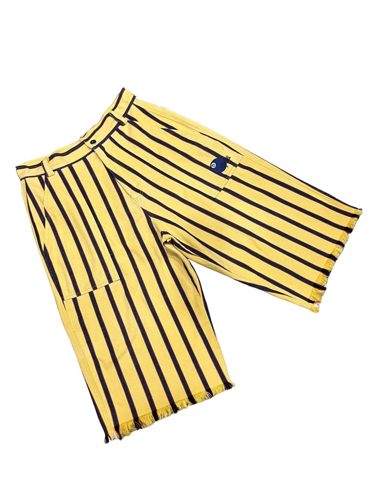 Eight X 🔥VERY RARE🔥Vintage 90’s EIGHT BALL Stripes BAGGY Shorts Size US 31 - 2 Thumbnail