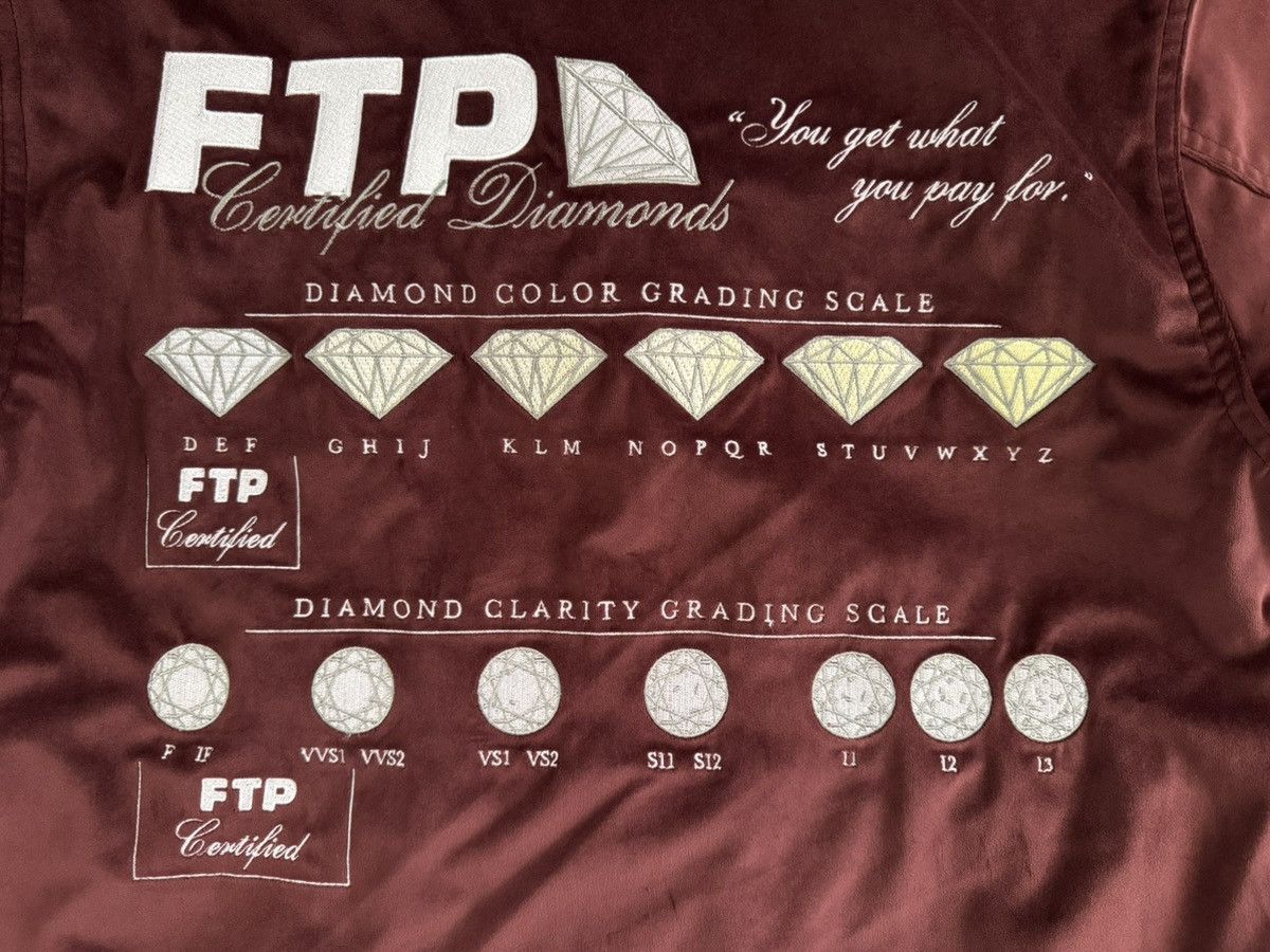 Fuck The Population FTP Diamond Dealer Coaches Jacket Maroon Small Velour SS24 Size US S / EU 44-46 / 1 - 11 Thumbnail