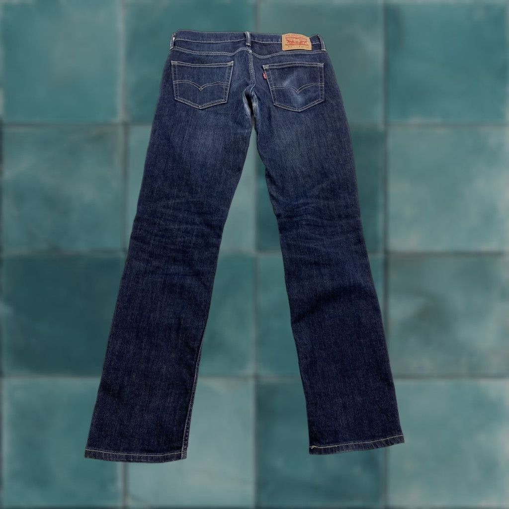 Levi's Levis 511 Jeans Mens 32x34 Dark Wash Repaired Blue Skinny 34 Inseam Regular Size 32 Mens Jeans Size US 32 / EU 48 - 1 Thumbnail