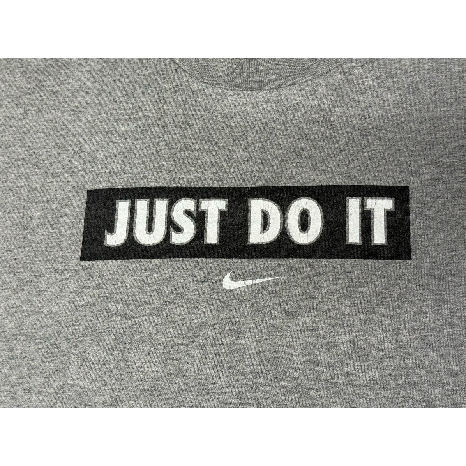 Nike × Vintage Vintage Y2K Nike Center Check Just Do It T-shirt XL Size US XL / EU 56 / 4 - 4 Thumbnail