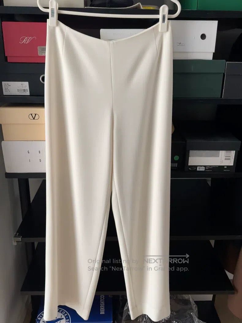 The Row The Row size xs White high-waisted side-zip wide-leg pants Size 26" / US 2 / IT 38 - 1 Thumbnail