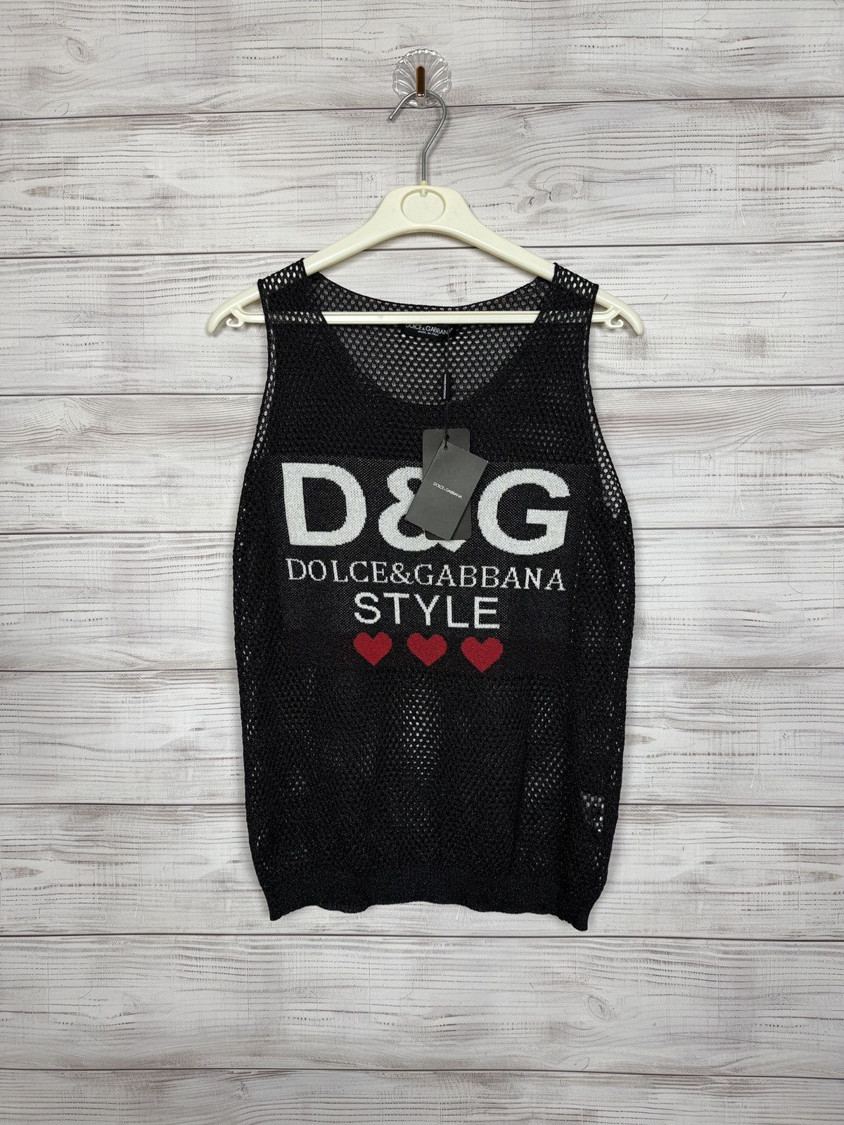 Dolce & Gabbana Dolce & Gabanna Tank Top Love Sexy Size XXS / US 00 / IT 34 - 1 Thumbnail