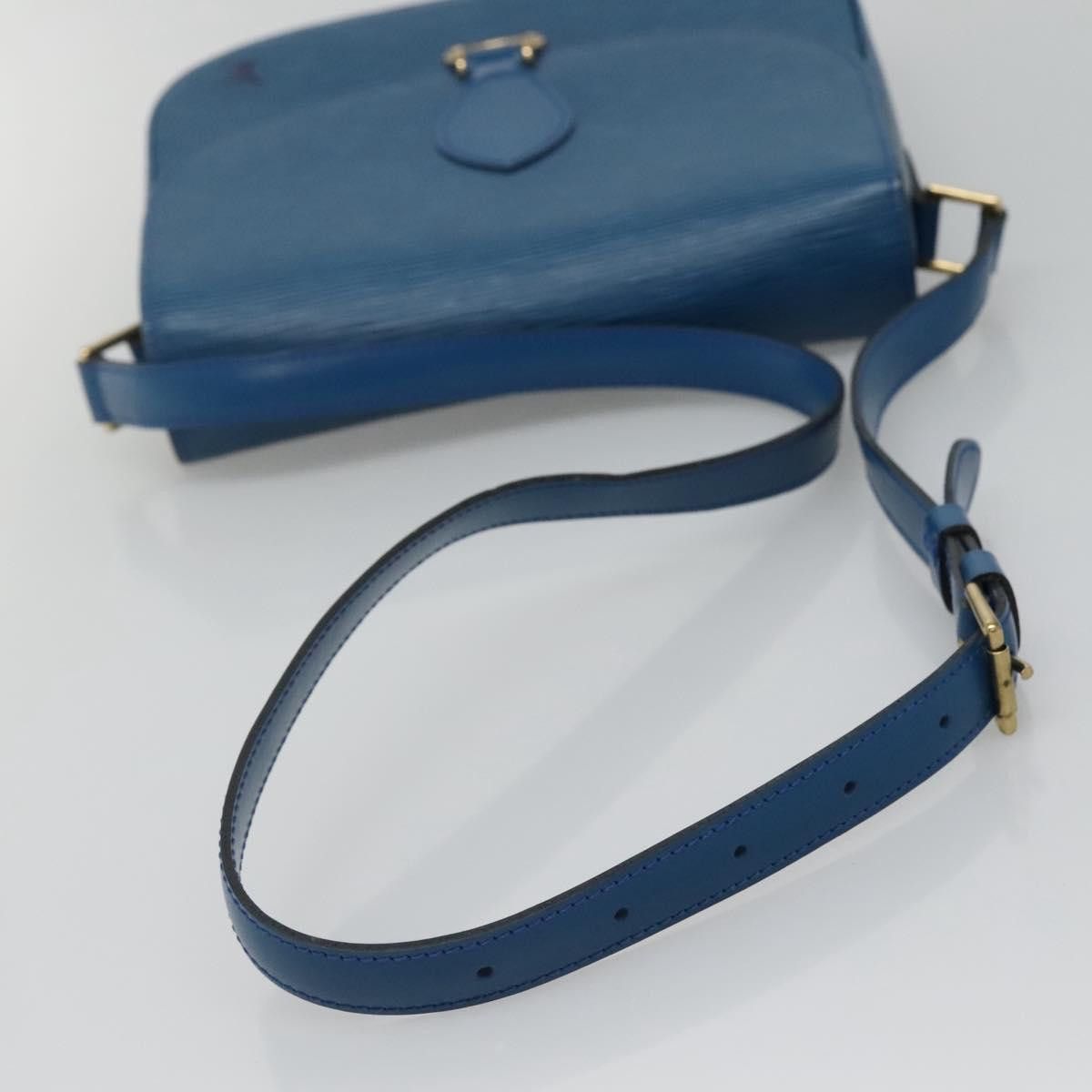 Louis Vuitton LOUIS VUITTON Epi Saint Cloud GM Shoulder Bag Toledo Blue Size ONE SIZE - 7 Thumbnail