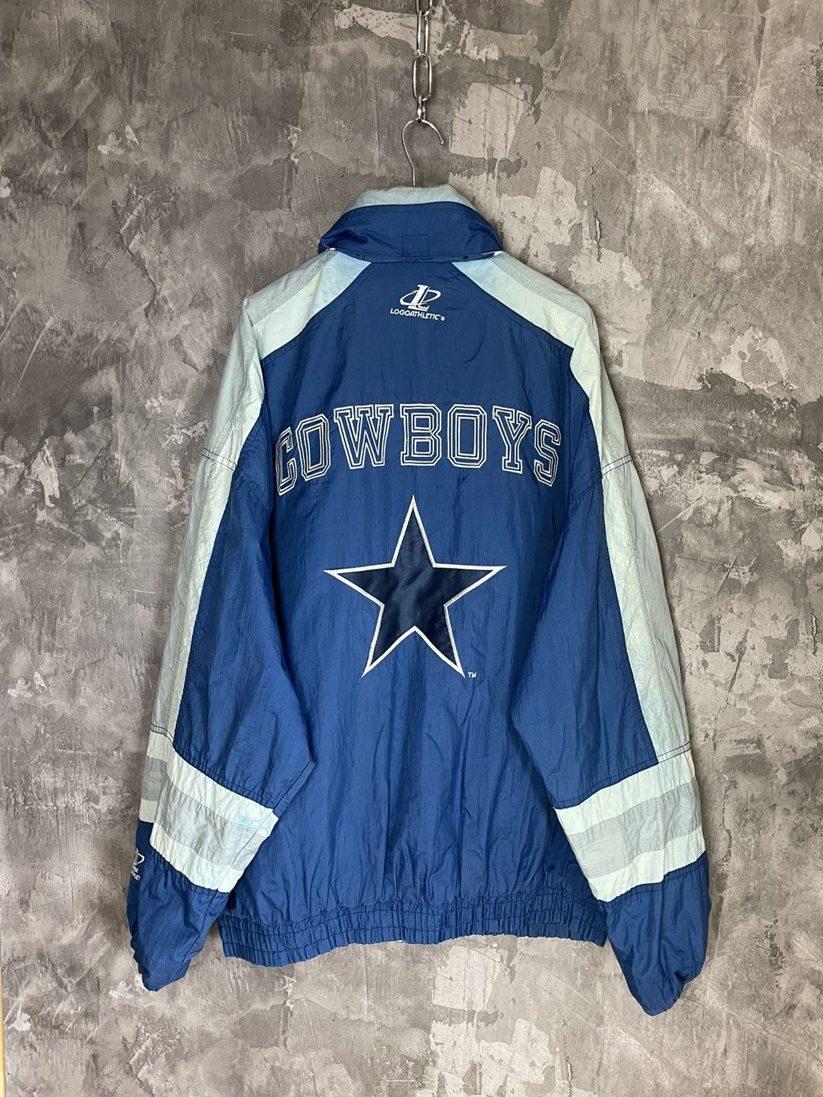 Logo Athletic × NFL × Vintage Vintage Cowboys Logo Athletic Vintage 90s Rare light jacket Size US XL / EU 56 / 4 - 1 Thumbnail