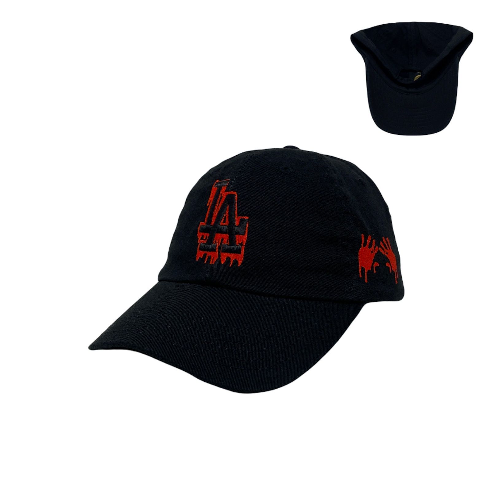 Other Los Angeles LA Drip Bloody Hands Halloween Slouch Dad Hat Size ONE SIZE - 1 Thumbnail