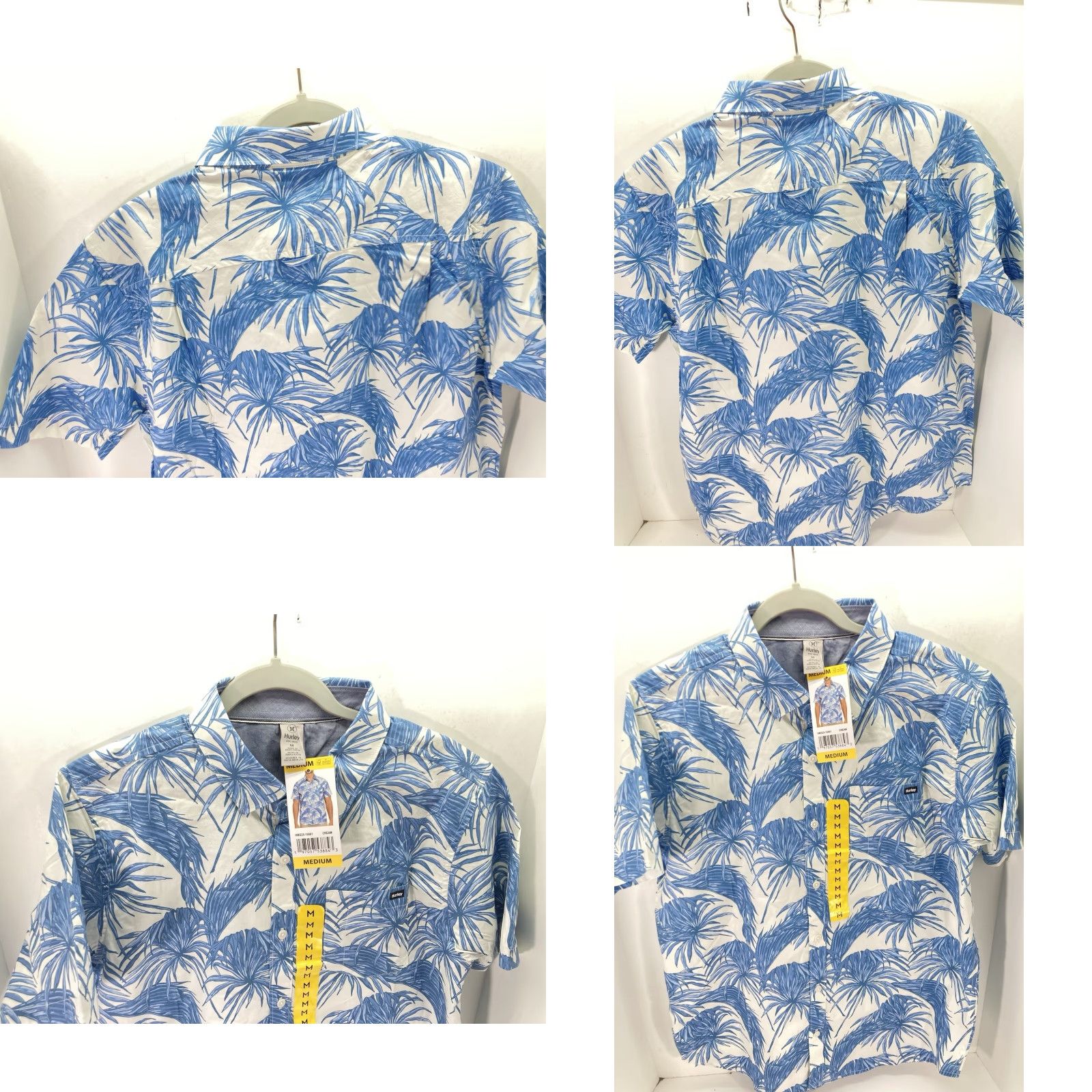 Hurley Hurley Patio Cabana Shirt Men Sz Medium Blue AOP Floral Button Short Sleeve NWT Size US M / EU 48-50 / 2 - 9 Thumbnail
