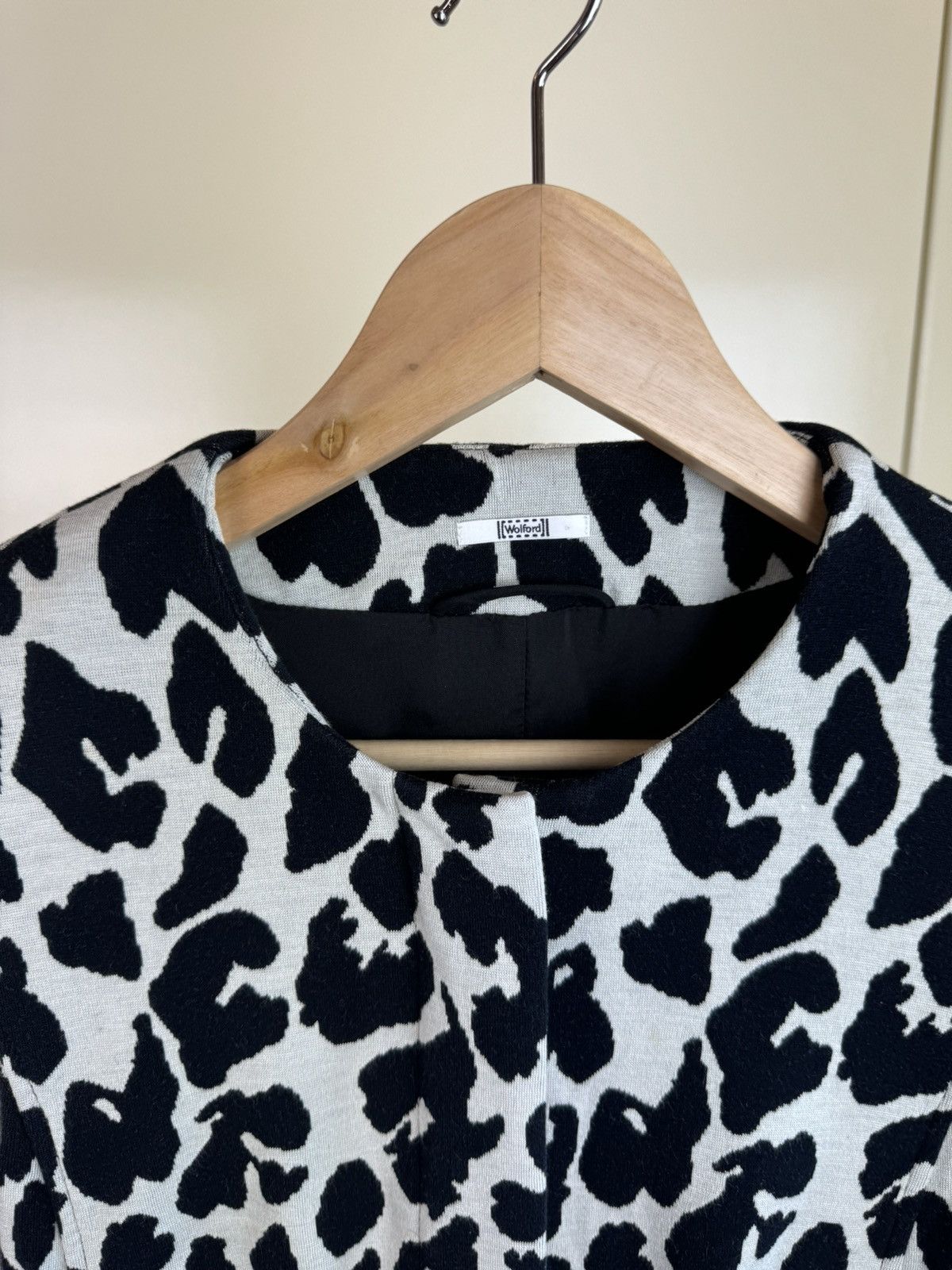 Wolford WOLFORD Wool Cotton Animal print jacket car coat Silk S Size S / US 4 / IT 40 - 9 Thumbnail