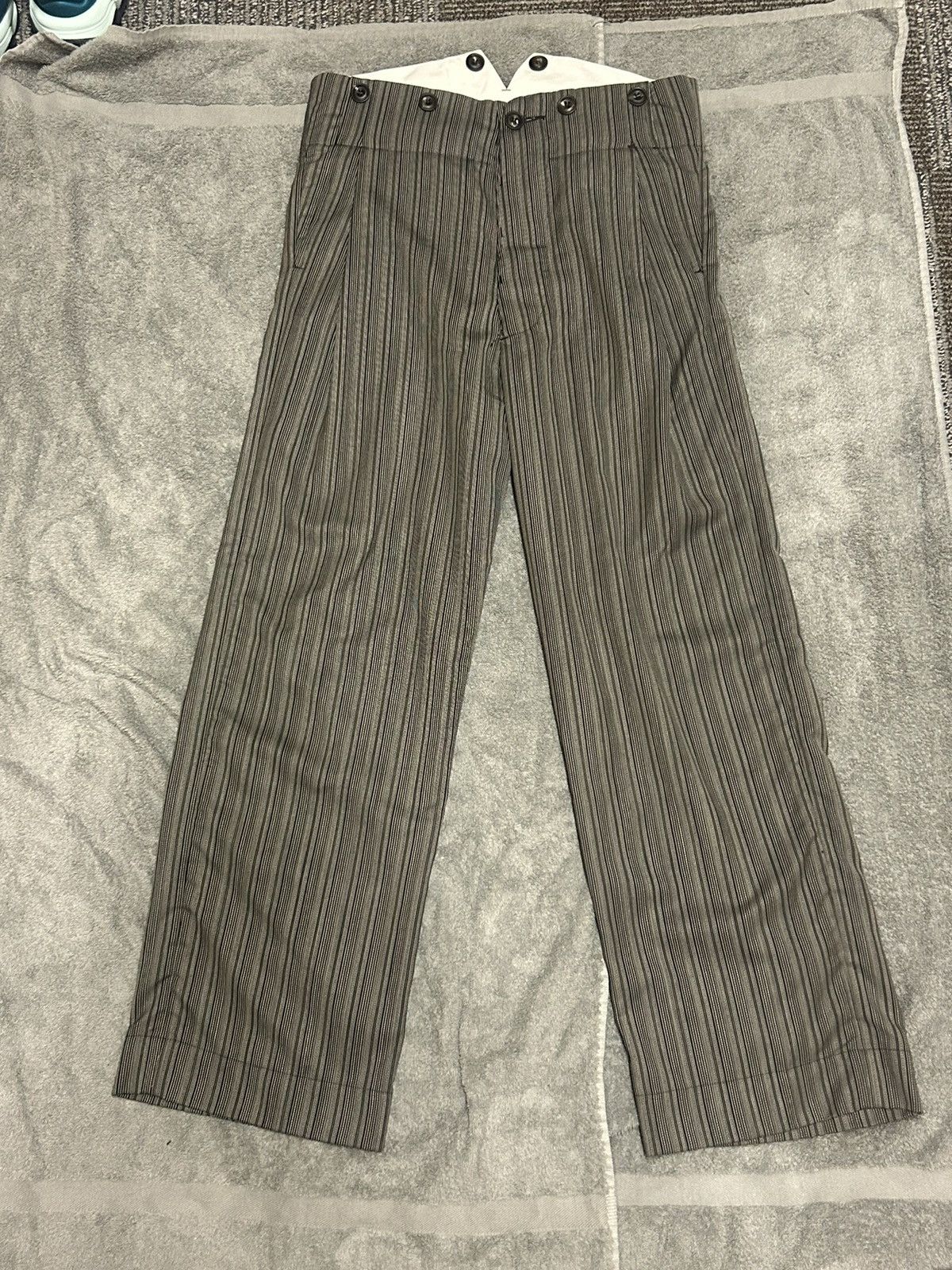 image of John Alexander Skelton Moonsailor Cxi Striped Trouser in Black/White, Men's (Size 32)