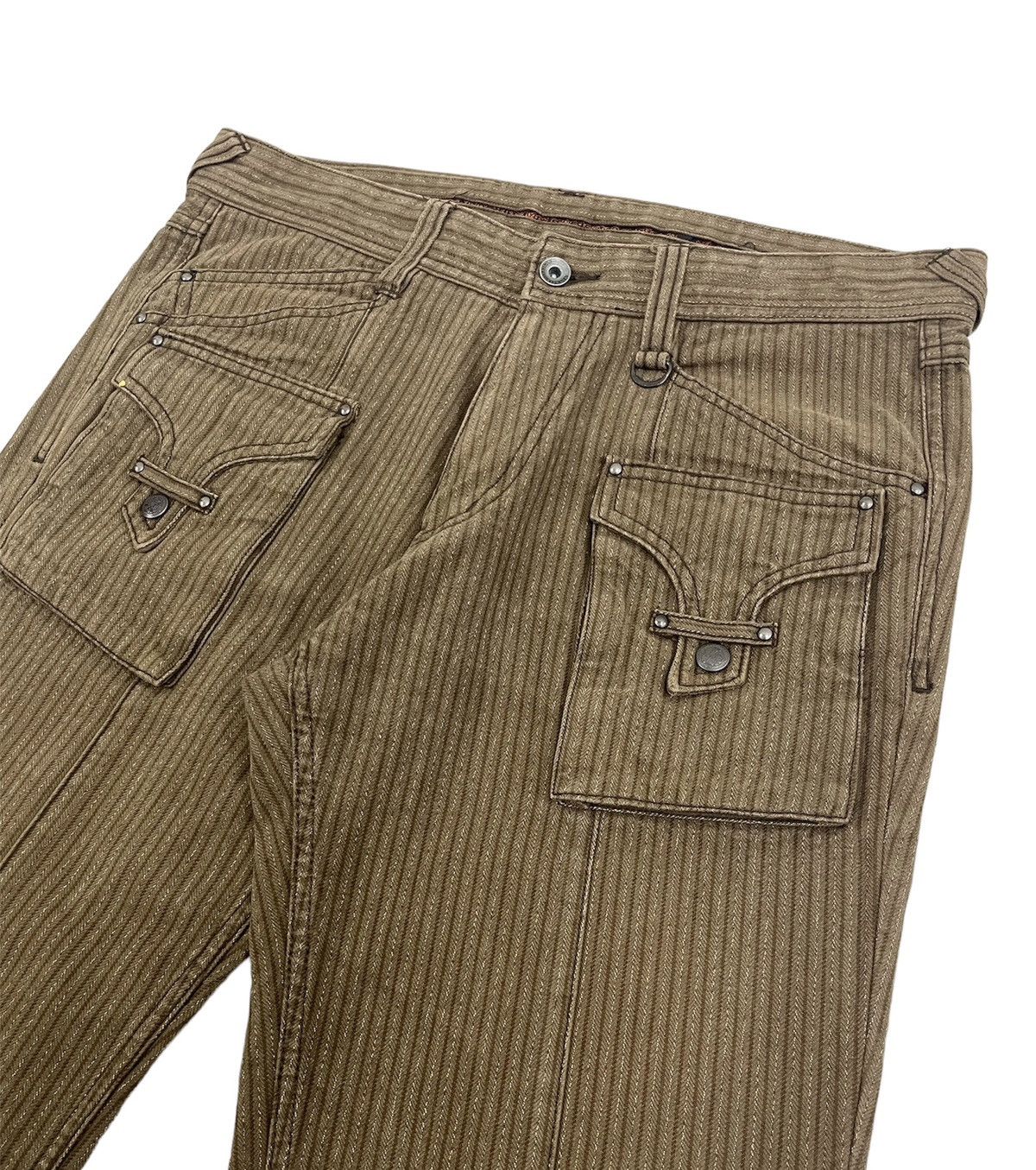 PPFM NicoleClubForMen Japan Hickory Flare Bush Jeans Size US 34 / EU 50 - 4 Thumbnail