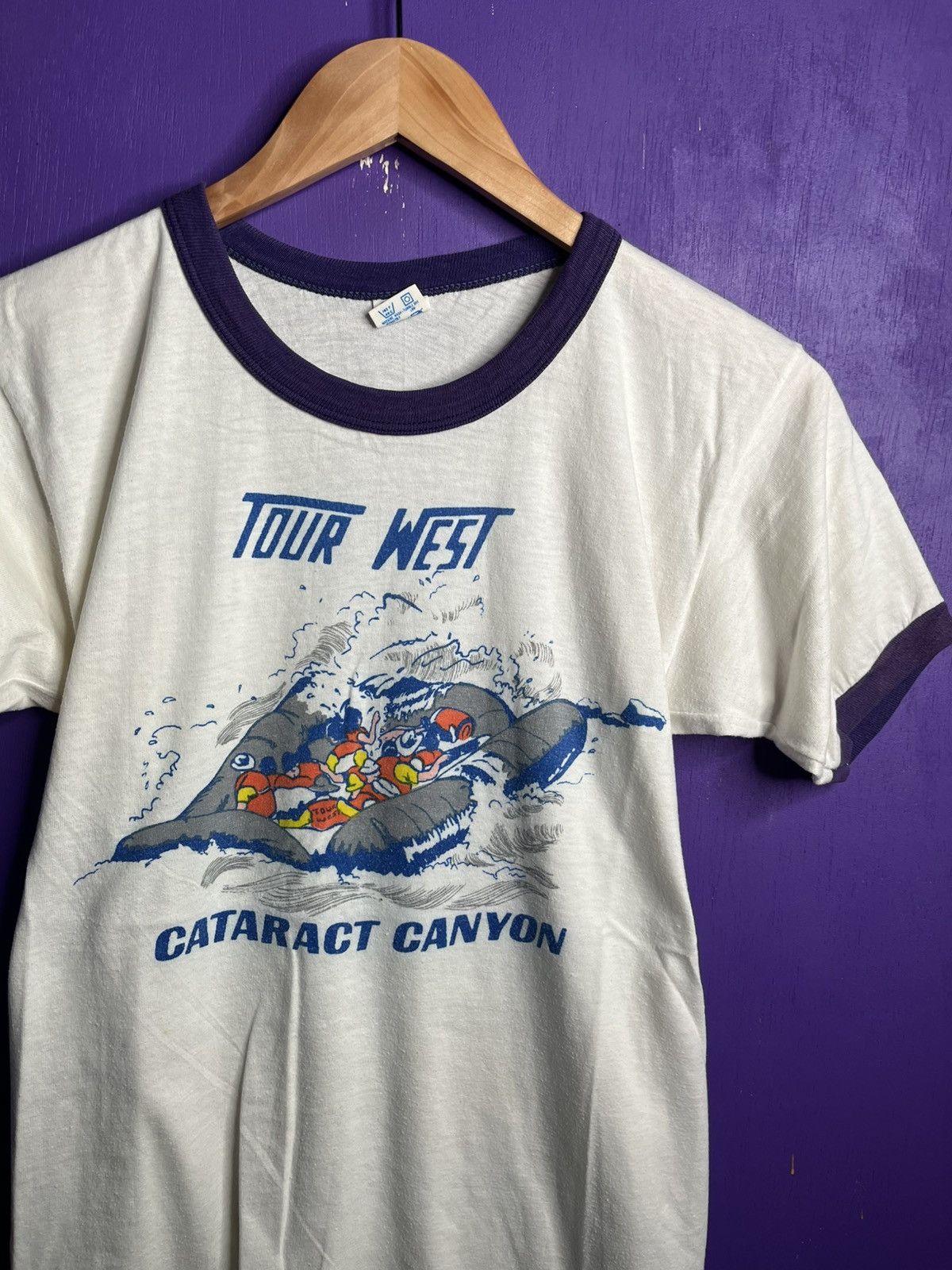 Champion × Vintage Vintage 80s Champion tour west canyon kayaking ringer tee Size US M / EU 48-50 / 2 - 3 Thumbnail