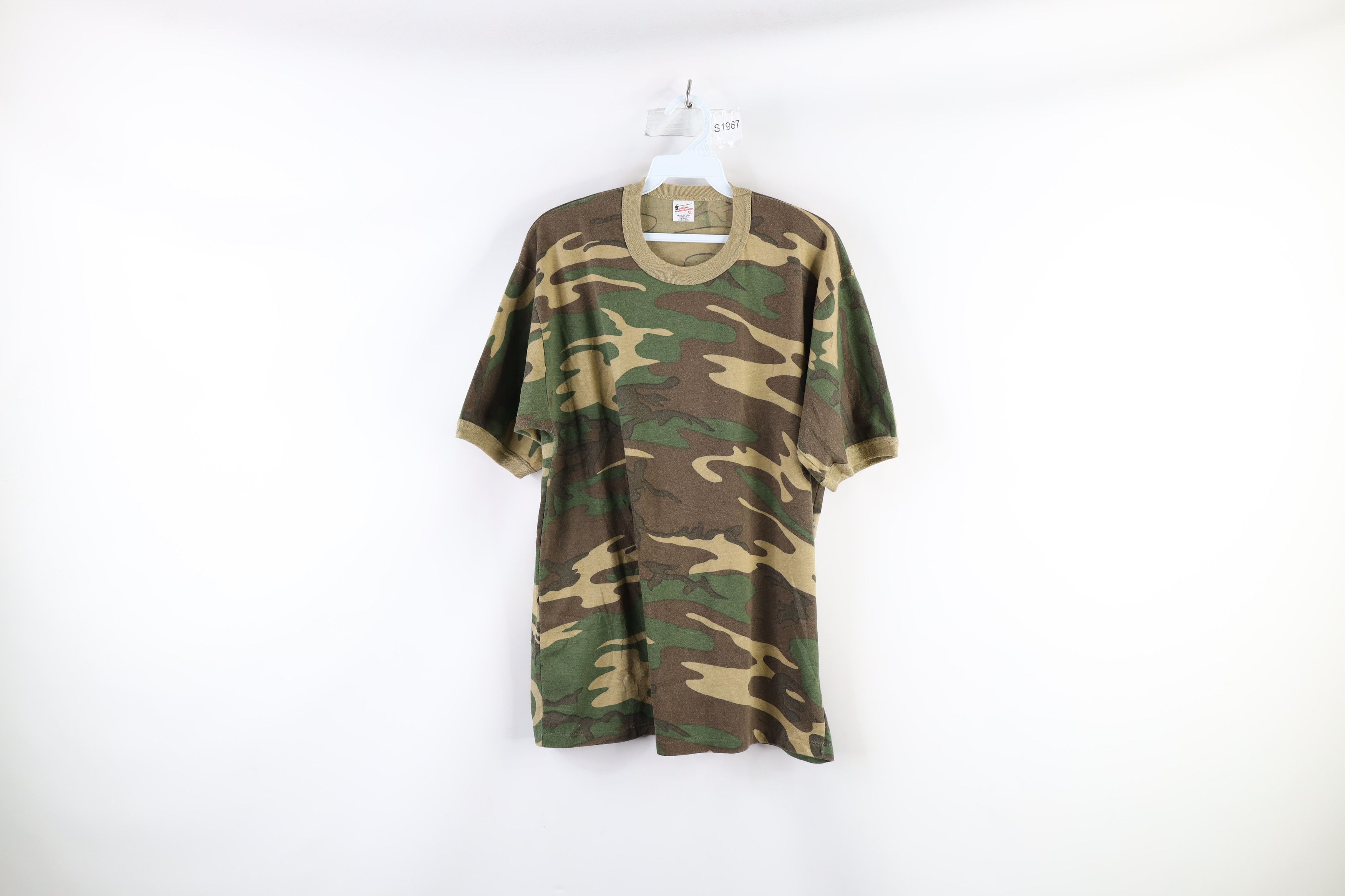 Vintage Vintage 90s Streetwear Short Sleeve Ringer T-Shirt USA Size US XL / EU 56 / 4 - 1 Thumbnail