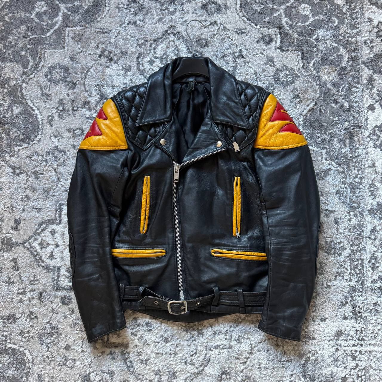 Vintage Vintage Rare Suzuki Leather Racing Retro Heavy Jacket Size US S / EU 44-46 / 1 - 1 Thumbnail