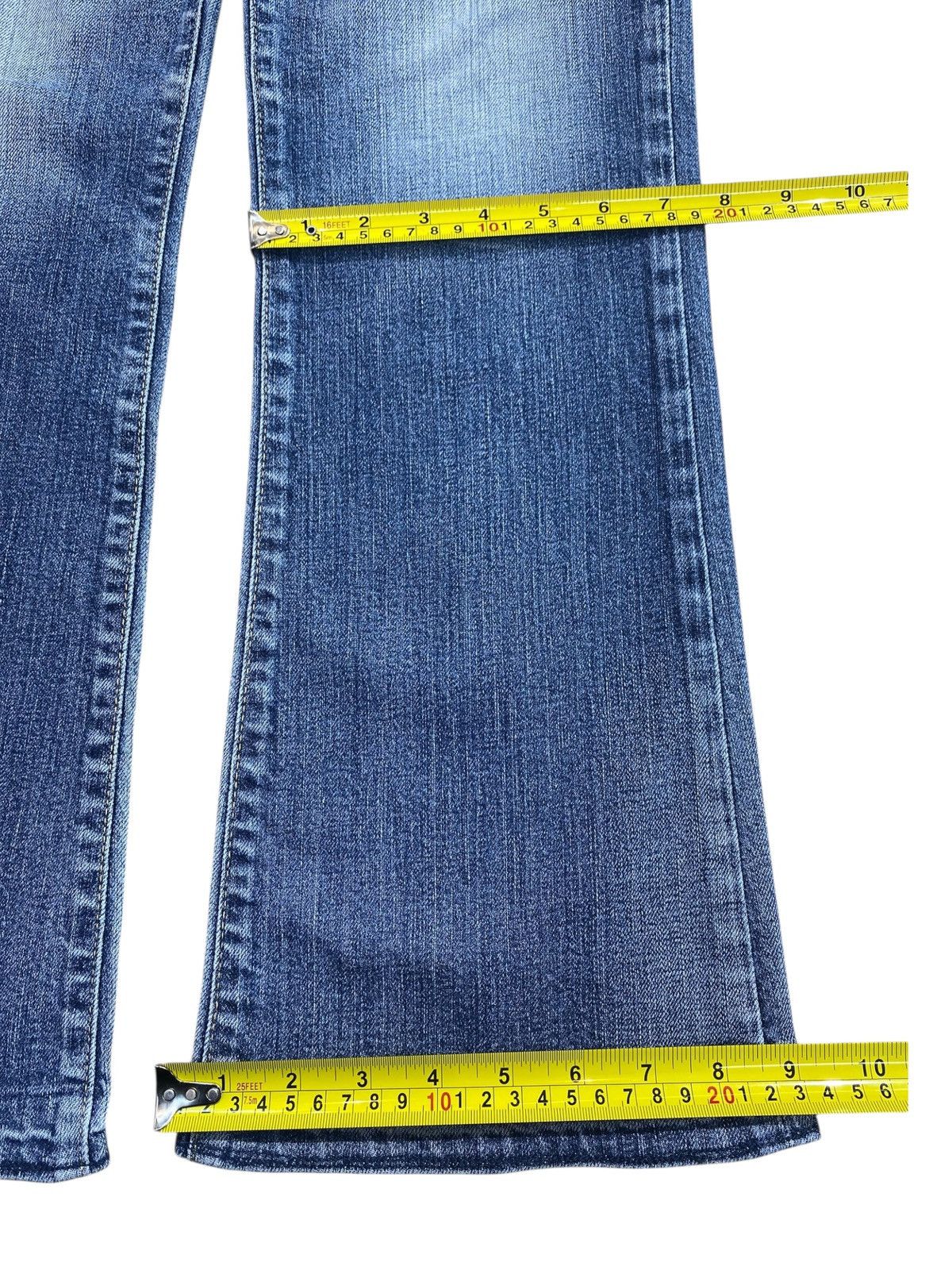 Edwin Edwin Faded Wash Ripped Style Flare Jeans Size US 30 / EU 46 - 9 Thumbnail