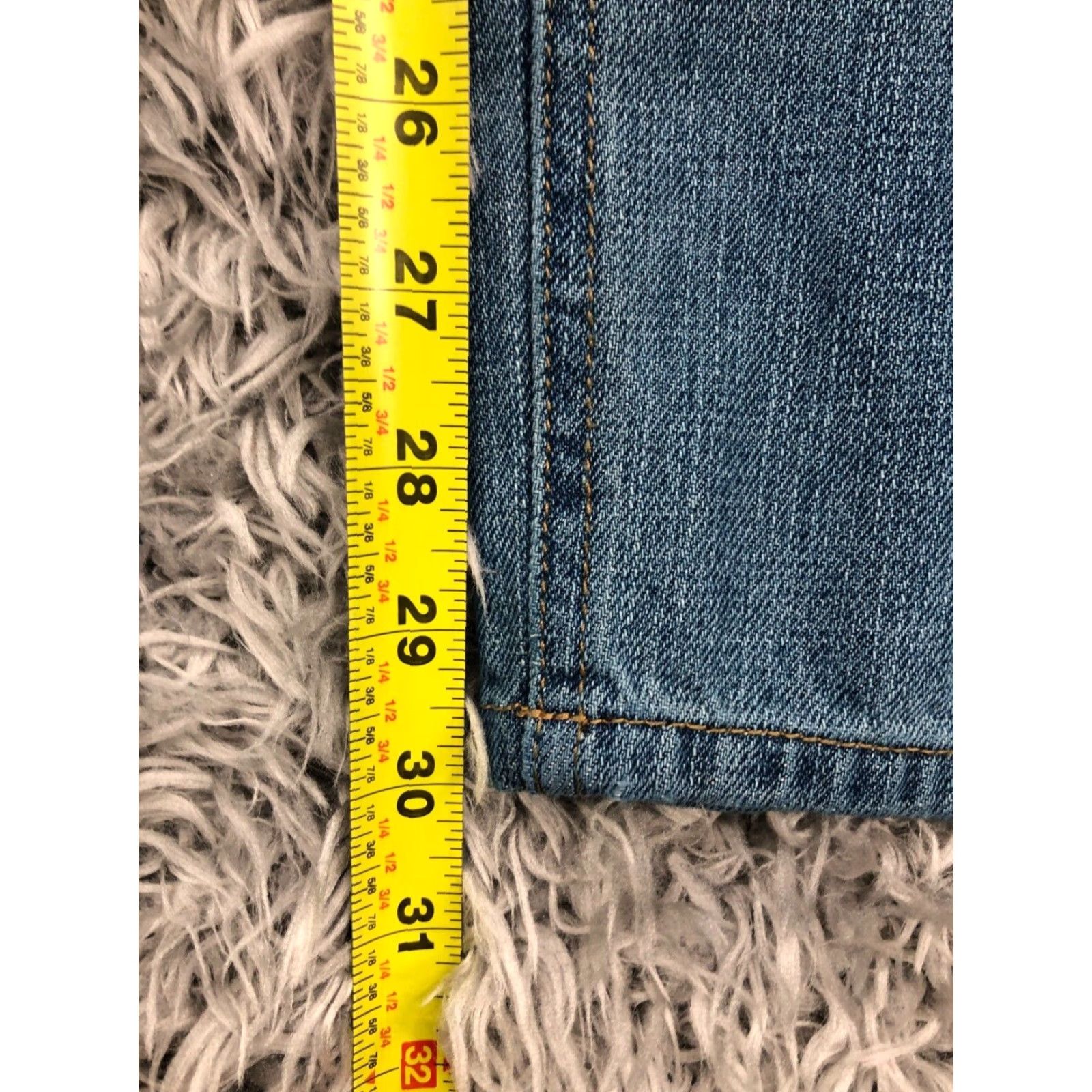 Vintage Sun Stone Jeans Size 34 Mens Mid Rise Medium Wash Blue Straight 5-Pocket Denim Cotton Blend Regular Belt Loops Sun Stone Brand Mens Jeans Size US 34 / EU 50 - 3 Thumbnail