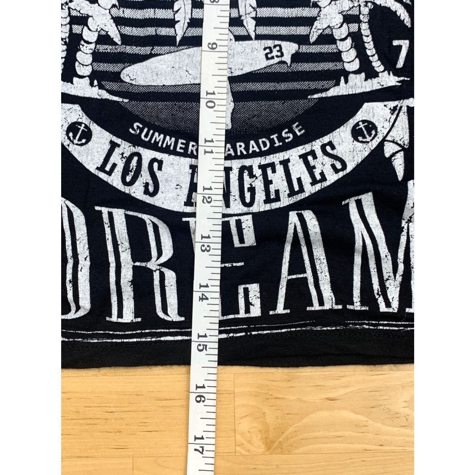 Tres Bien Tres Bien California Dream T-Shirt Short Sleeve Women Small Black Blue Cotton Spandex Rayon blend Logo Graphic Tee 90s Womens Size L / US 10 / IT 46 - 8 Thumbnail