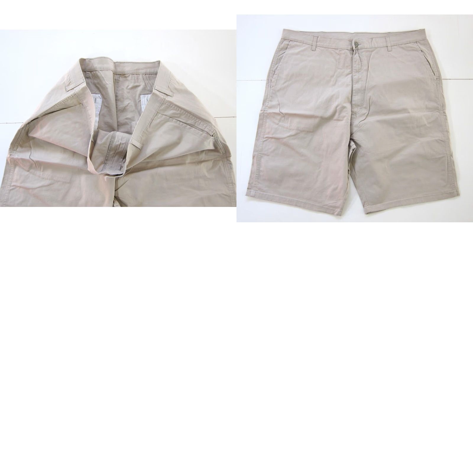 Wrangler NWT Wrangler 4-Way Flex Comfort Flat Front Pocket Cargo Chino Short Men 42 Reg Brown Cotton Cargo 42 Mens Shorts Size US 42 / EU 58 - 8 Thumbnail
