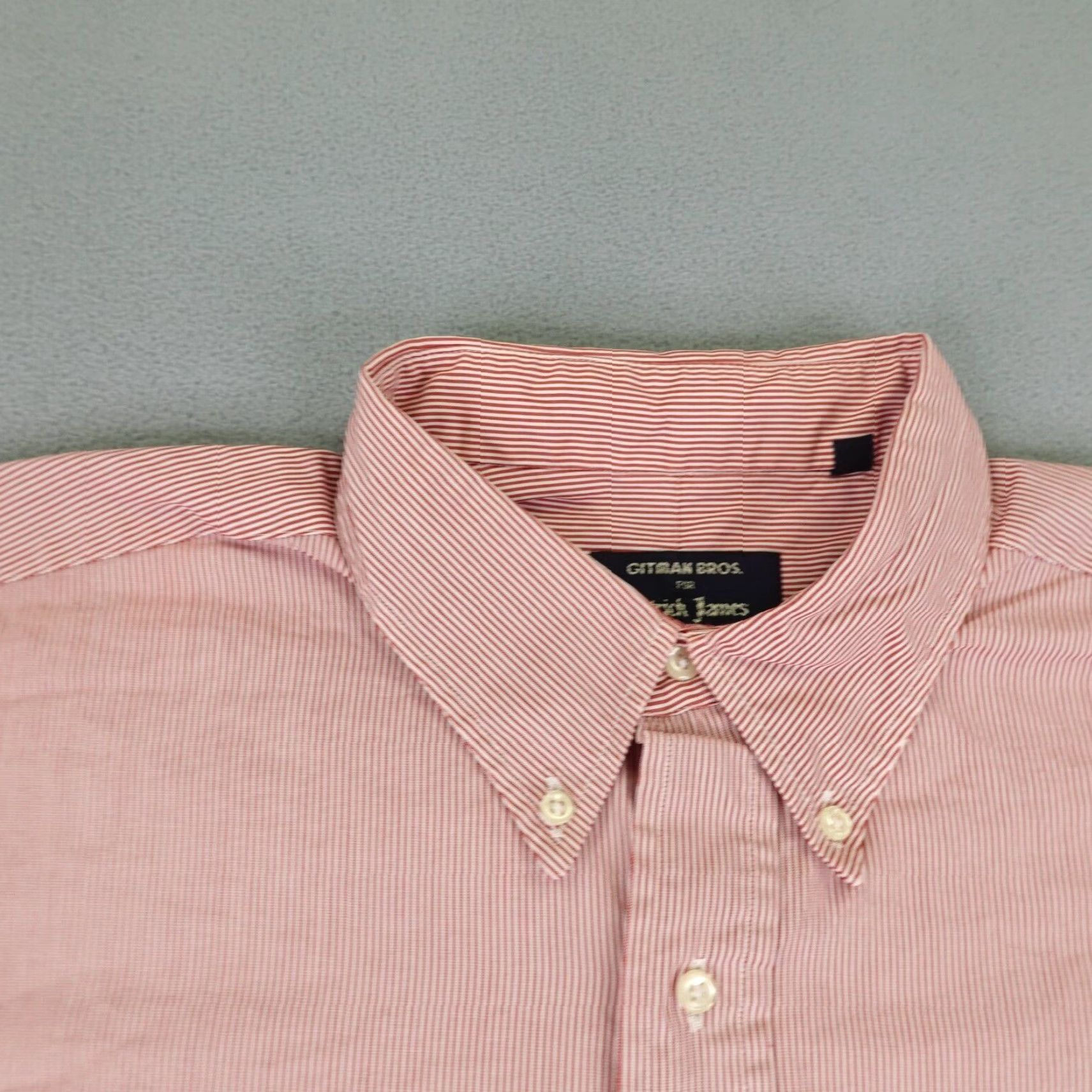 Vintage VINTAGE Gitman Bros Button-Up Shirt Mens XL Red Stripes Western Collared Casual Size US XL / EU 56 / 4 - 2 Thumbnail