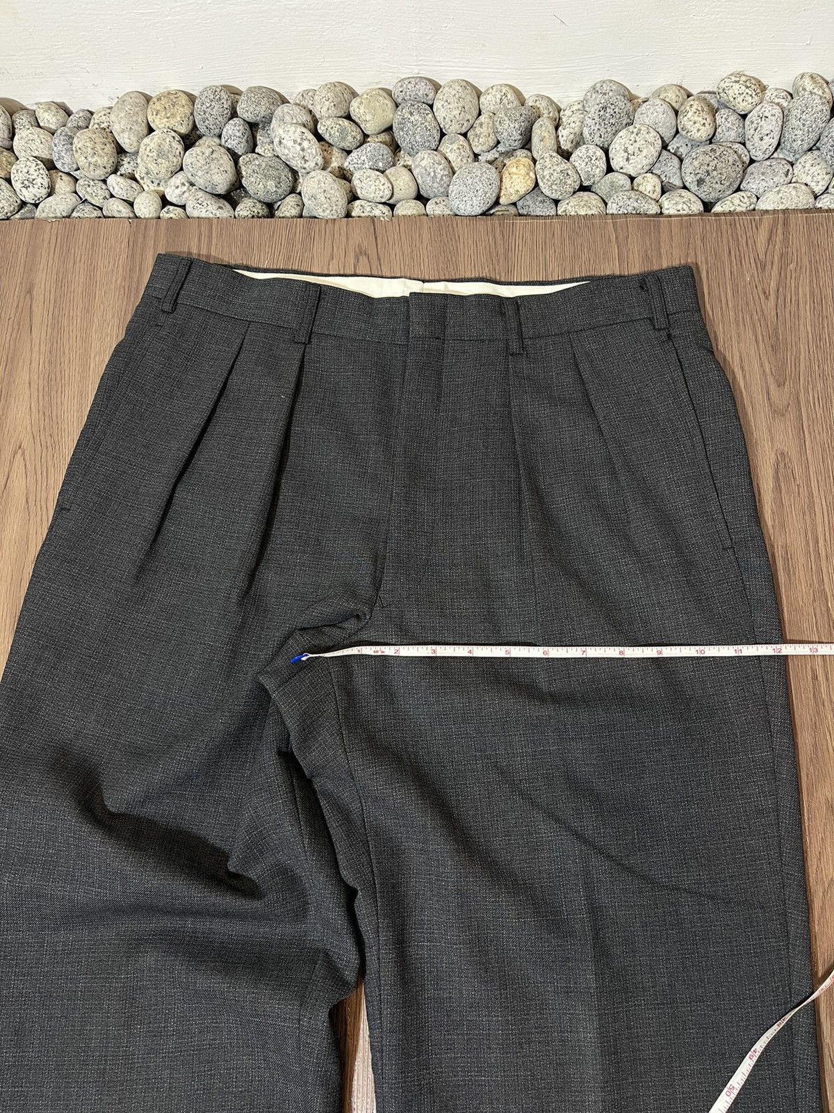 Burberry × Vintage Vintage Burberry Classic Charcoal Trouser Size US 33 - 16 Thumbnail