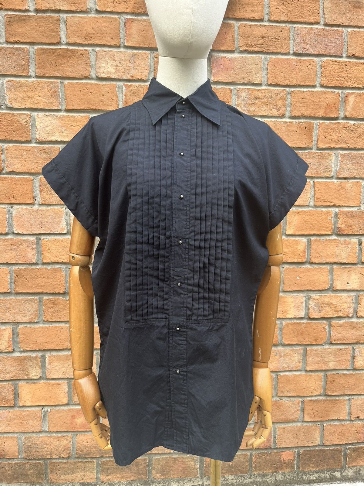 Jean Paul Gaultier Jean Paul Gaultier JPG Homme Sleeveless Ruffle Shirt Size US XL / EU 56 / 4 - 16 Thumbnail