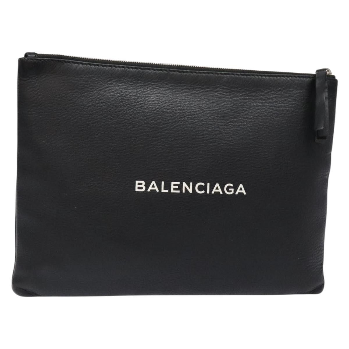 Balenciaga Balenciaga Everyday Logo Pouch Printed Leather Size ONE SIZE - 1 Thumbnail