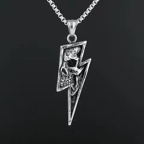 Jewelry Gothic Skull Pendant Necklaces Size ONE SIZE - 1 Thumbnail