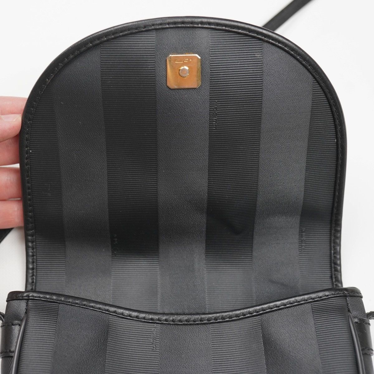 Fendi Fendi Vintage Black Half Moon Pequin Bag Mint Rare Size ONE SIZE - 11 Thumbnail