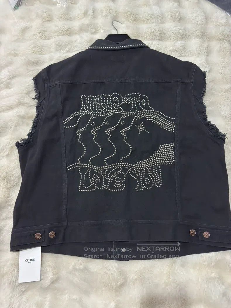 Celine CELINE Studded Heavy Duty Denim Vest Size US L / EU 52-54 / 3 - 1 Thumbnail