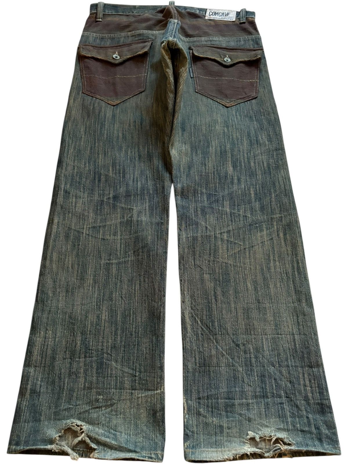 Japanese Brand Vintage Japanese Brand Rusty Mud Wash Loose Baggy Jeans Size US 34 / EU 50 - 2 Thumbnail