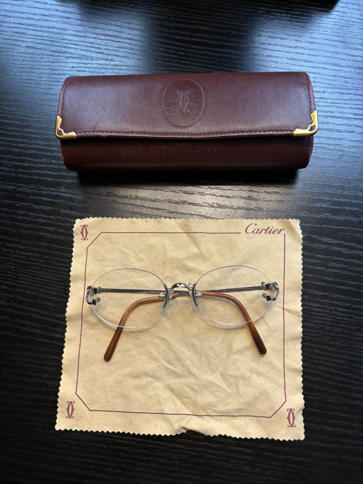Cartier Vintage 90s Cartier Big C Glasses Size ONE SIZE - 1 Thumbnail