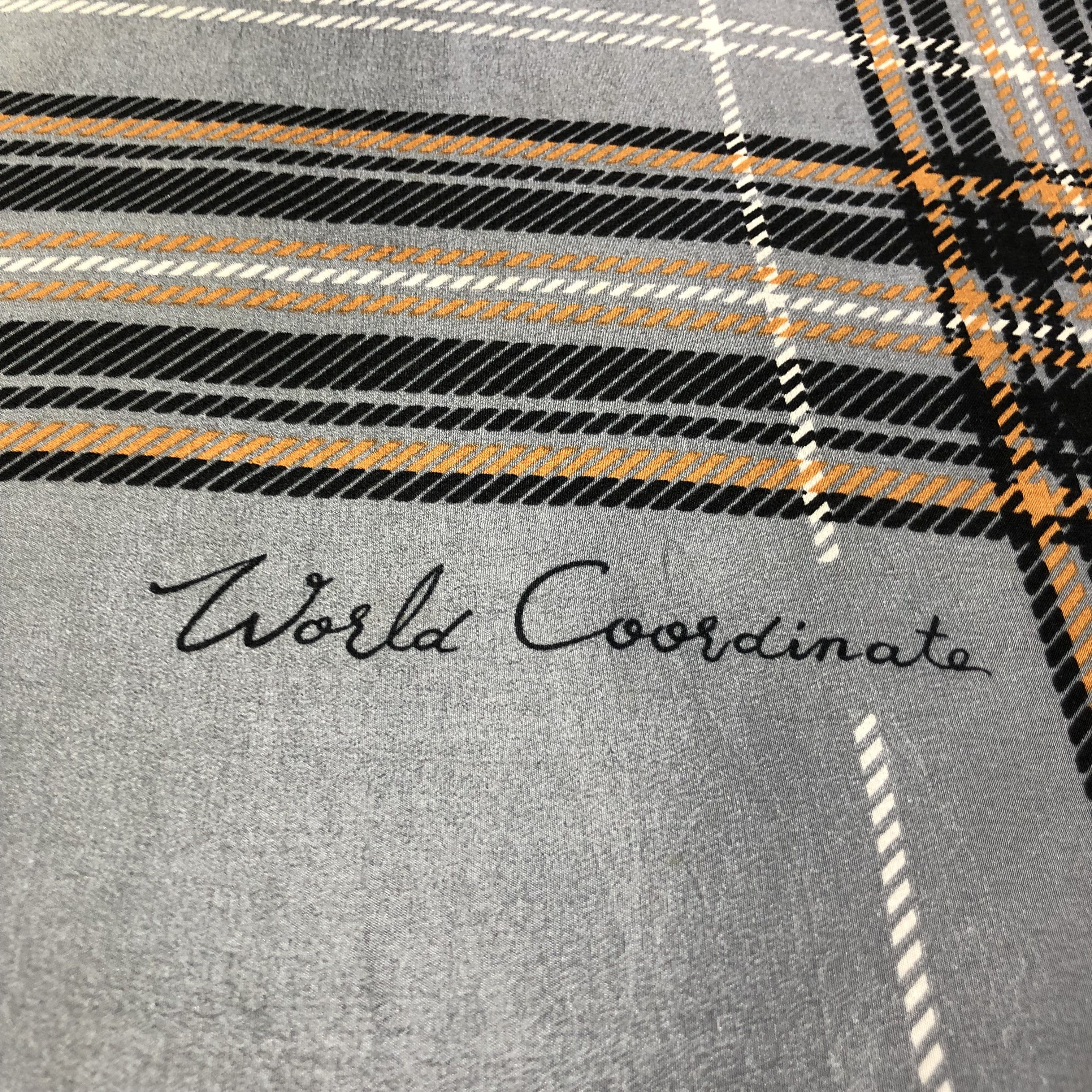 Vintage Vintage World Coordinate Hand Rolled Silk Scarf M536 Size ONE SIZE - 3 Thumbnail