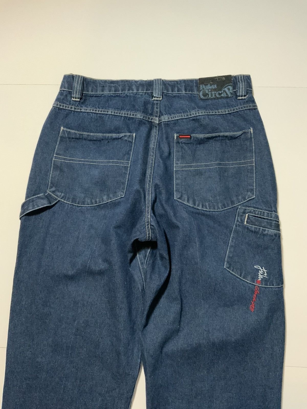 Fubu × Vintage VTG 90s 2000s Y2K Fubu Utility Carpenter Baggy Denim Jeans Size US 34 / EU 50 - 10 Thumbnail