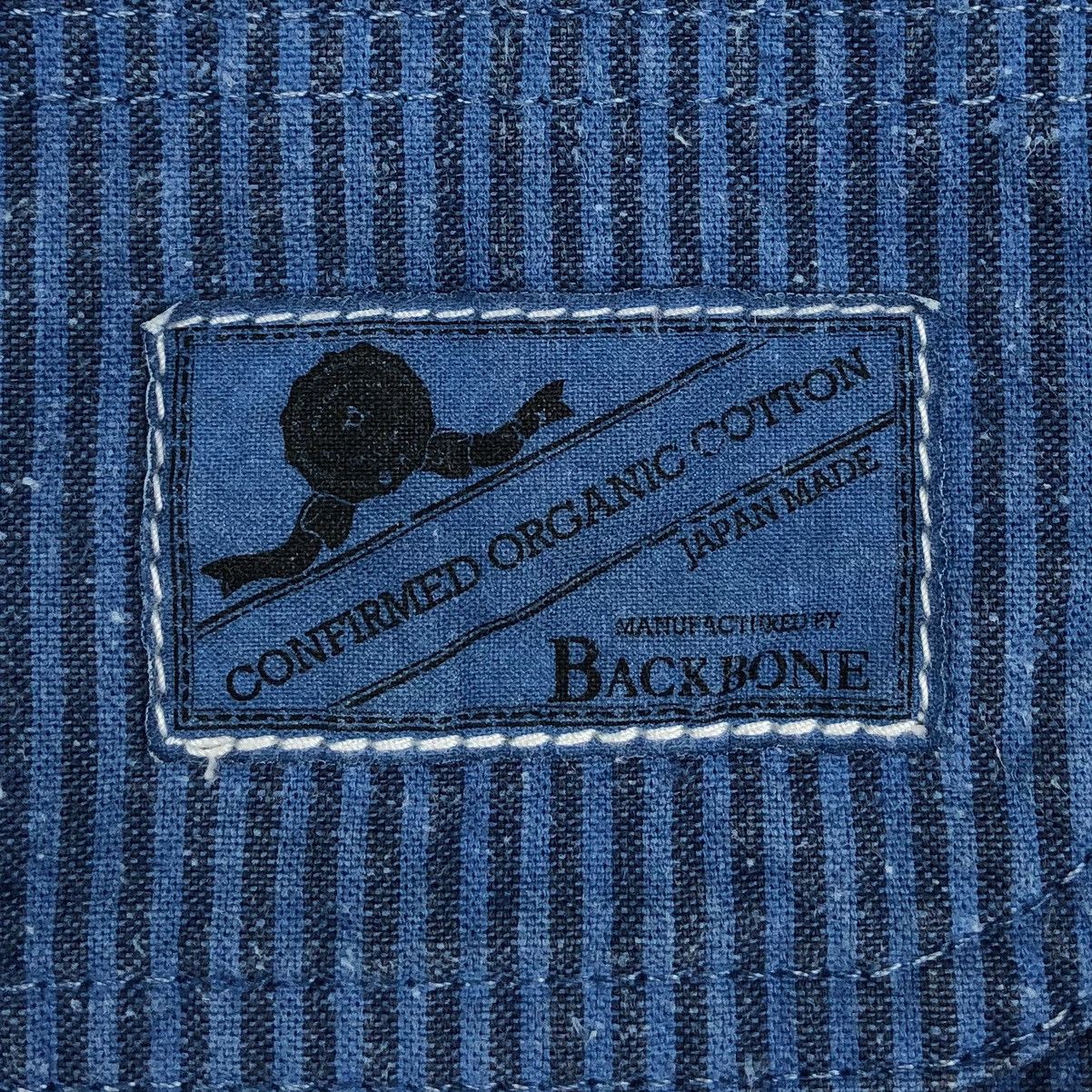 Backbone Vintage BACKBONE Striped Cotton Chore Denim Jacket Size US M / EU 48-50 / 2 - 17 Thumbnail