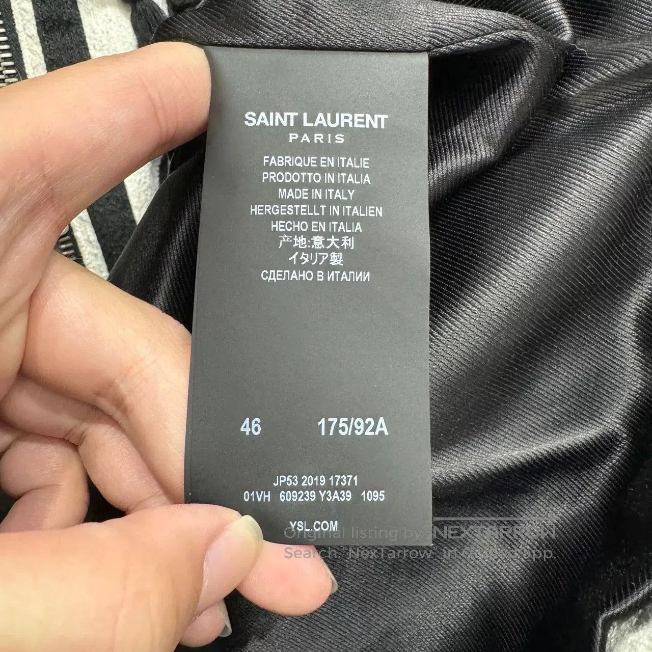 Saint Laurent Paris Saint Laurent Striped Hooded Jacket. Size US S / EU 44-46 / 1 - 5 Thumbnail