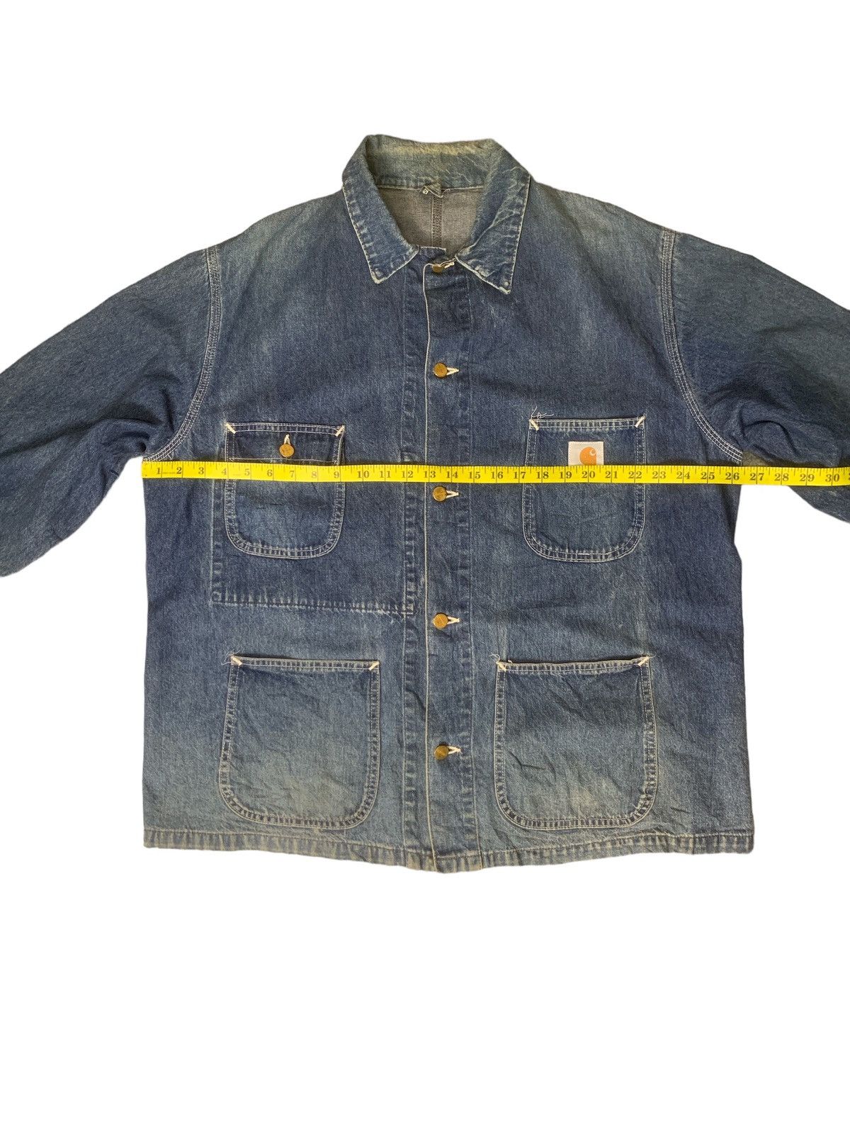 Carhartt × Carhartt Wip Rare Design Vintage Carhartt Chore Denim Jackets Size US XL / EU 56 / 4 - 7 Thumbnail