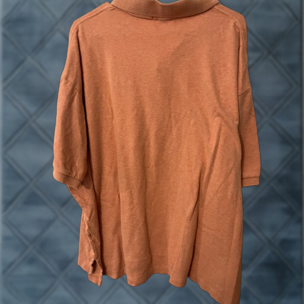 Polo Ralph Lauren Polo Ralph Lauren Shirt Men’s 2XB Big & Tall Orange Short Sleeve Button-Down Logo Embroidered Polo Size US XXL / EU 58 / 5 - 1 Thumbnail