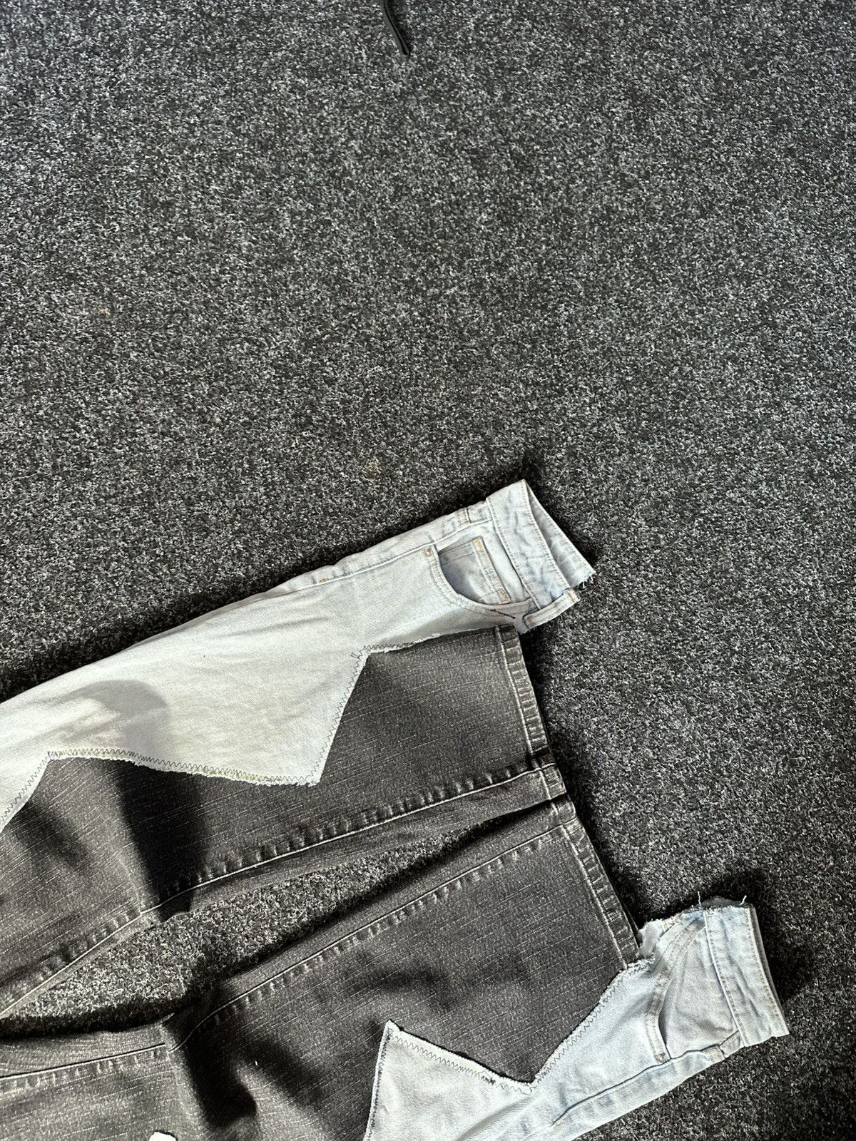 If Six Was Nine 🚨GRAIL CUSTOM DENIM JEANS 2in1 ULTRA BAGGY Y2K JAPANESE STYL Size US 30 / EU 46 - 5 Thumbnail