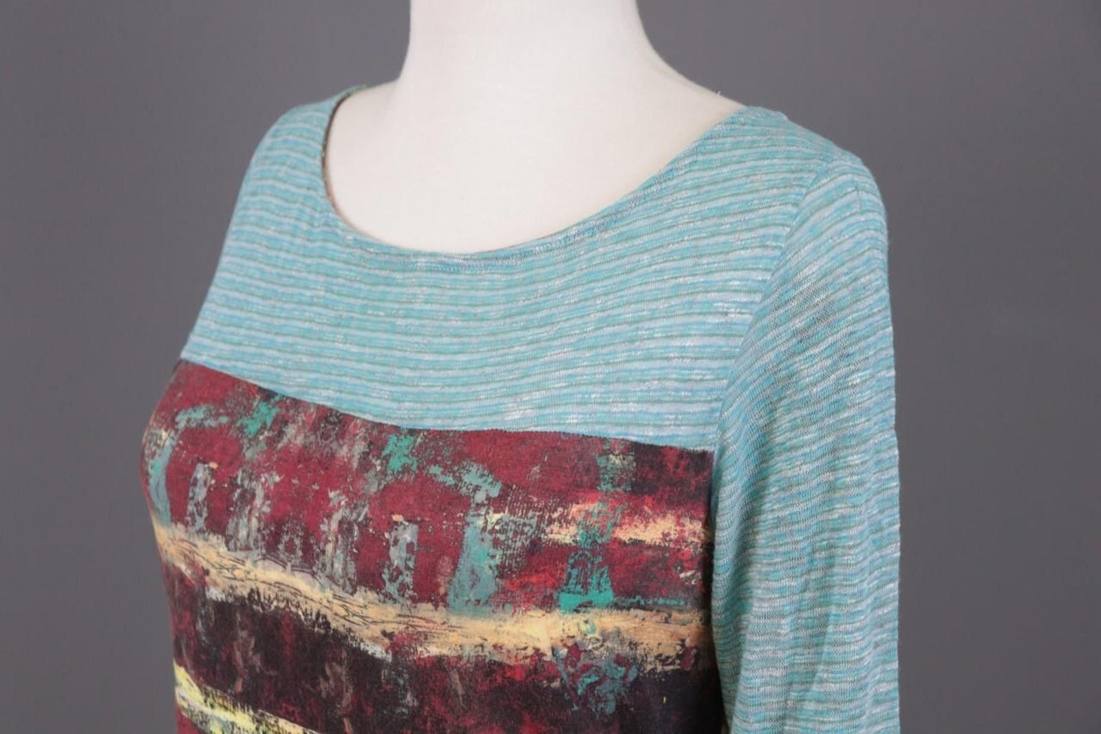 Designer Aventures des Toiles Multicolor Printed A-Line Dress 42 Size M / US 6-8 / IT 42-44 - 7 Thumbnail