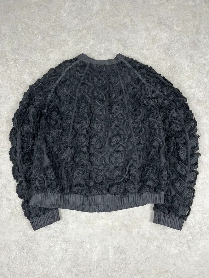 2000s Cavalli Flowers Abstract Embroidered Bomber Jacket