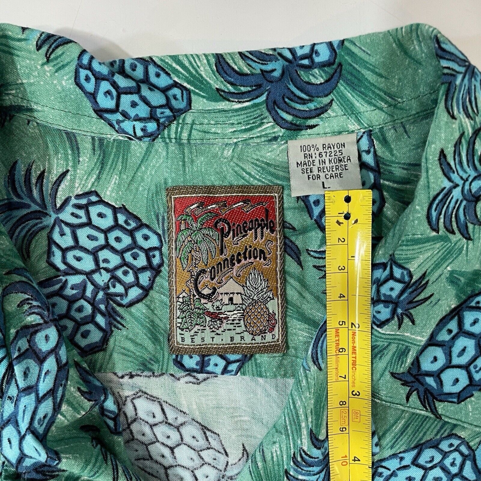 Pineapple Connection Pineapple Connection Men’s Hawaiian Shirt Blue Green Floral Size US L / EU 52-54 / 3 - 3 Thumbnail