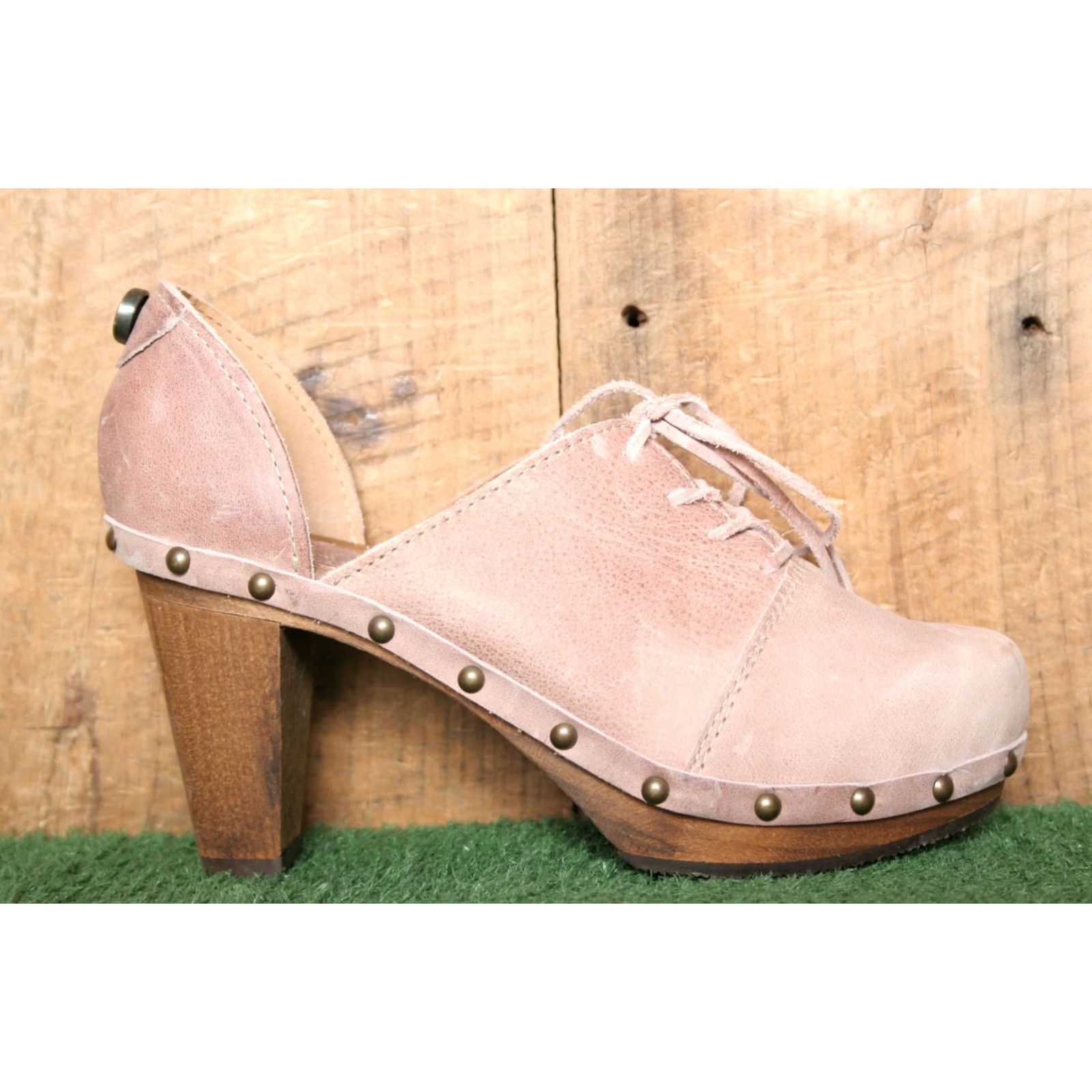 Vintage VINTAGE SANITA Theodora Mauve Leather D'Orsay Clog 3.25" Heeled Pumps EUR 37 ≈ US 6.5 Womens Shoes Leather Mauve D'Orsay 37 6.5 Size US 7 / IT 37 - 2 Thumbnail