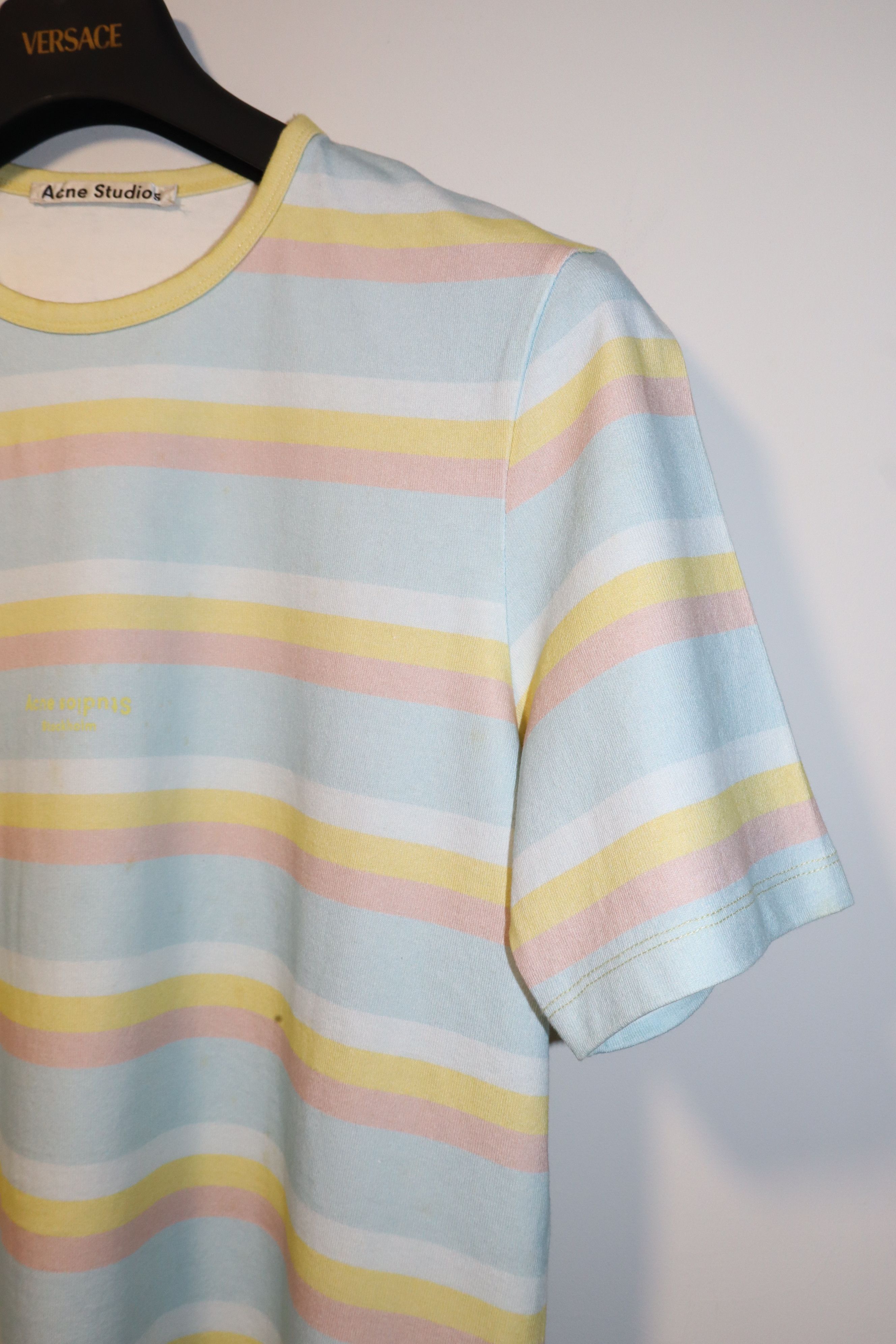 Acne Studios Acne studios logo striped t-shirt Size US S / EU 44-46 / 1 - 2 Thumbnail