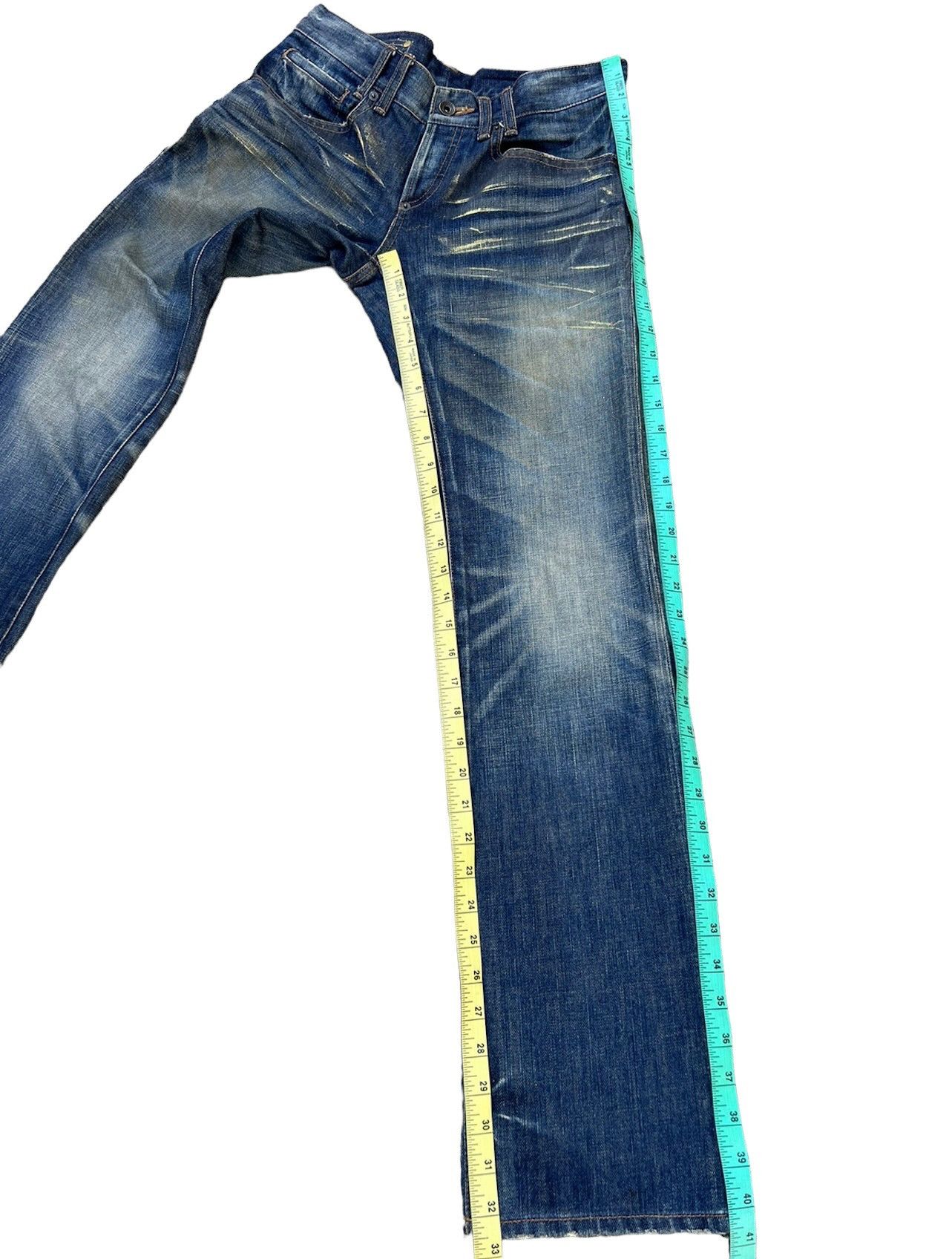BUFFALO BOBS Vintage Buffalo Jeans Japan Waxed Denim Mud Flared Jeans Size US 29 - 5 Thumbnail