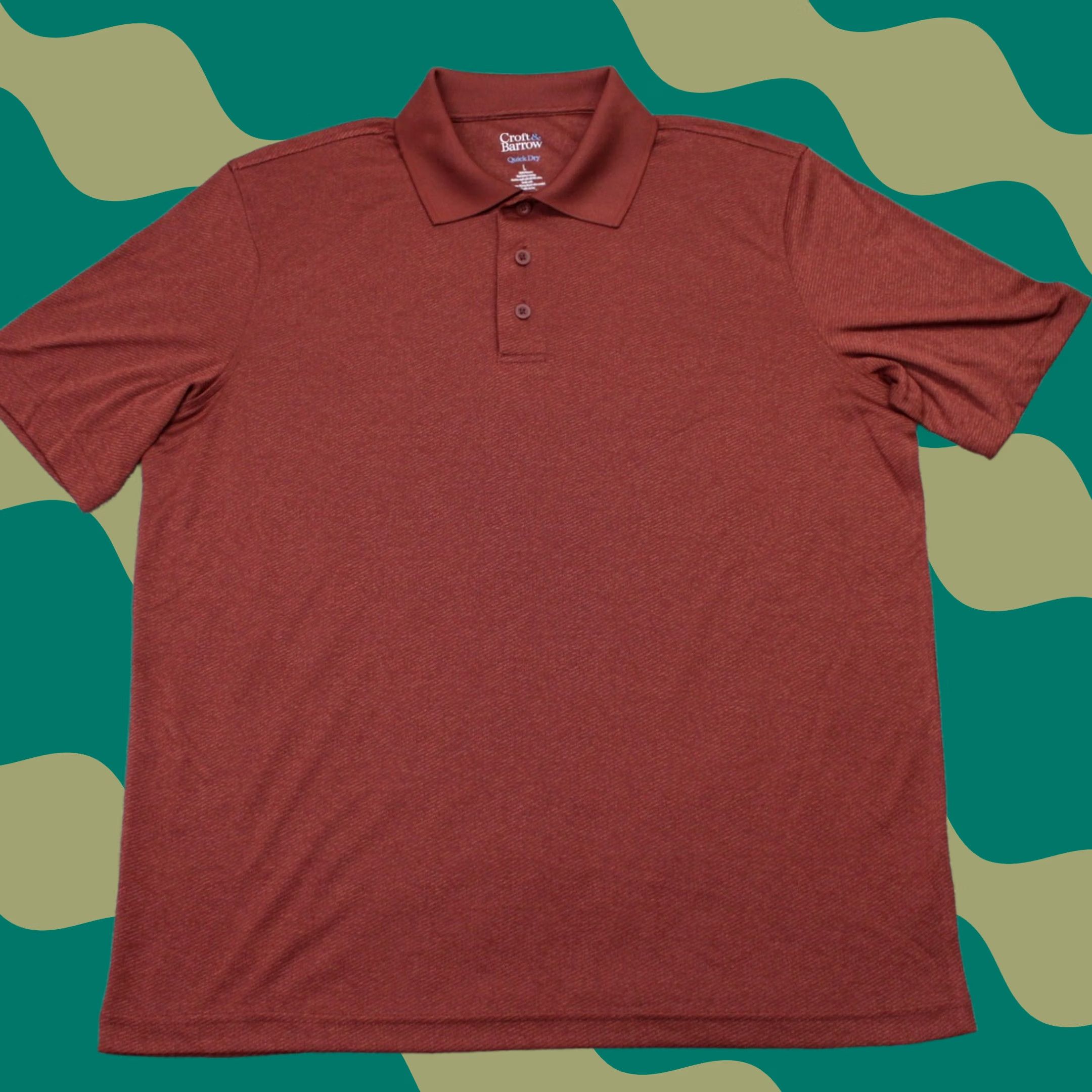 Croft & Barrow Croft & Barrow Polo Shirt Mens Large Red Quick Dry 100% Polyester S/S Pullover Polo Shirt Mens Large Red Quick Dry Polo Size US L / EU 52-54 / 3 - 1 Thumbnail