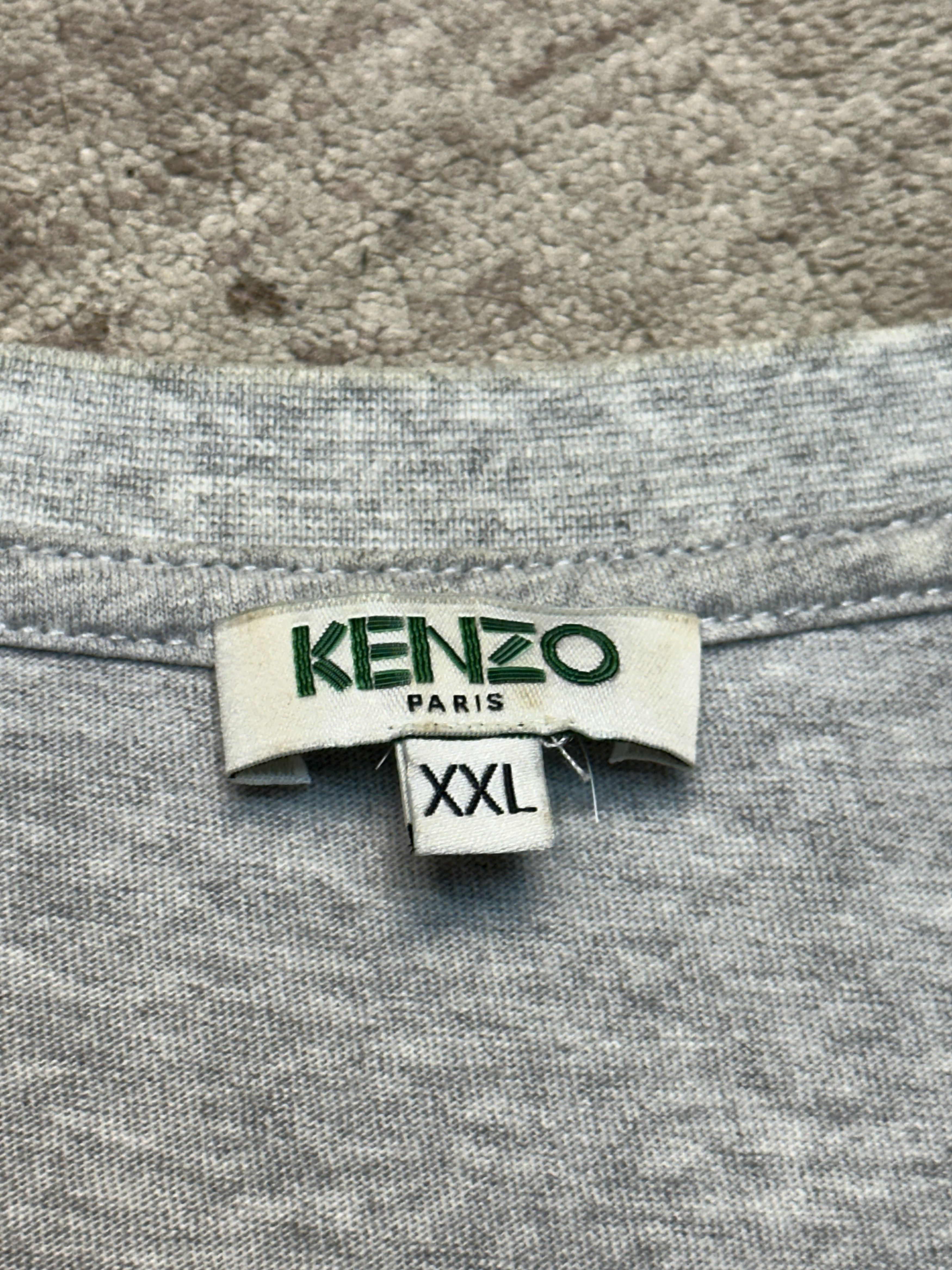 Kenzo Kenzo Men's Light Gray Graphical T-Shirt Size XXL Size US XXL / EU 58 / 5 - 3 Thumbnail