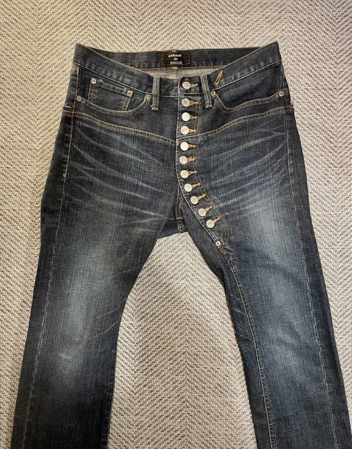 CABANE de ZUCCa Cabane de Zucca Archive Placket Multi-Button Jeans K24 Size US 34 / EU 50 - 1 Thumbnail