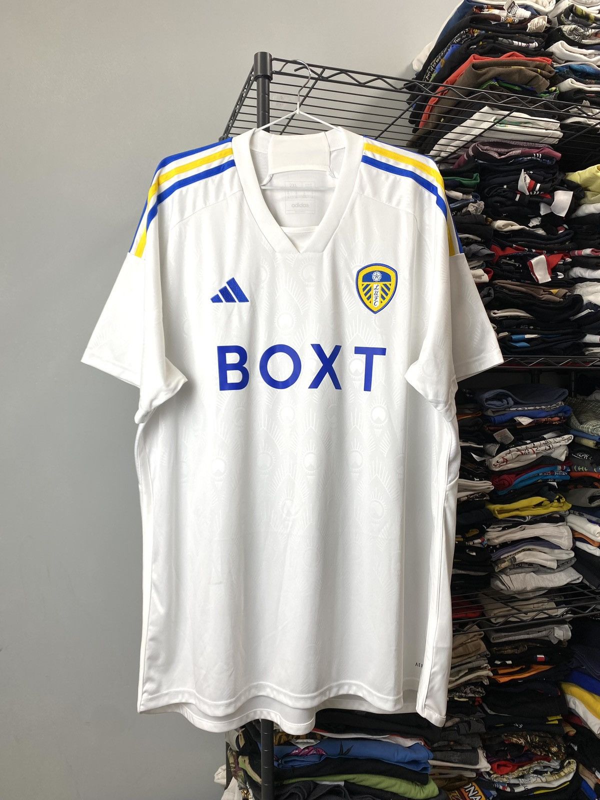 Adidas Vintage Adidas LUFC Soccer Jersey T Shirt Size US XXL / EU 58 / 5 - 1 Thumbnail