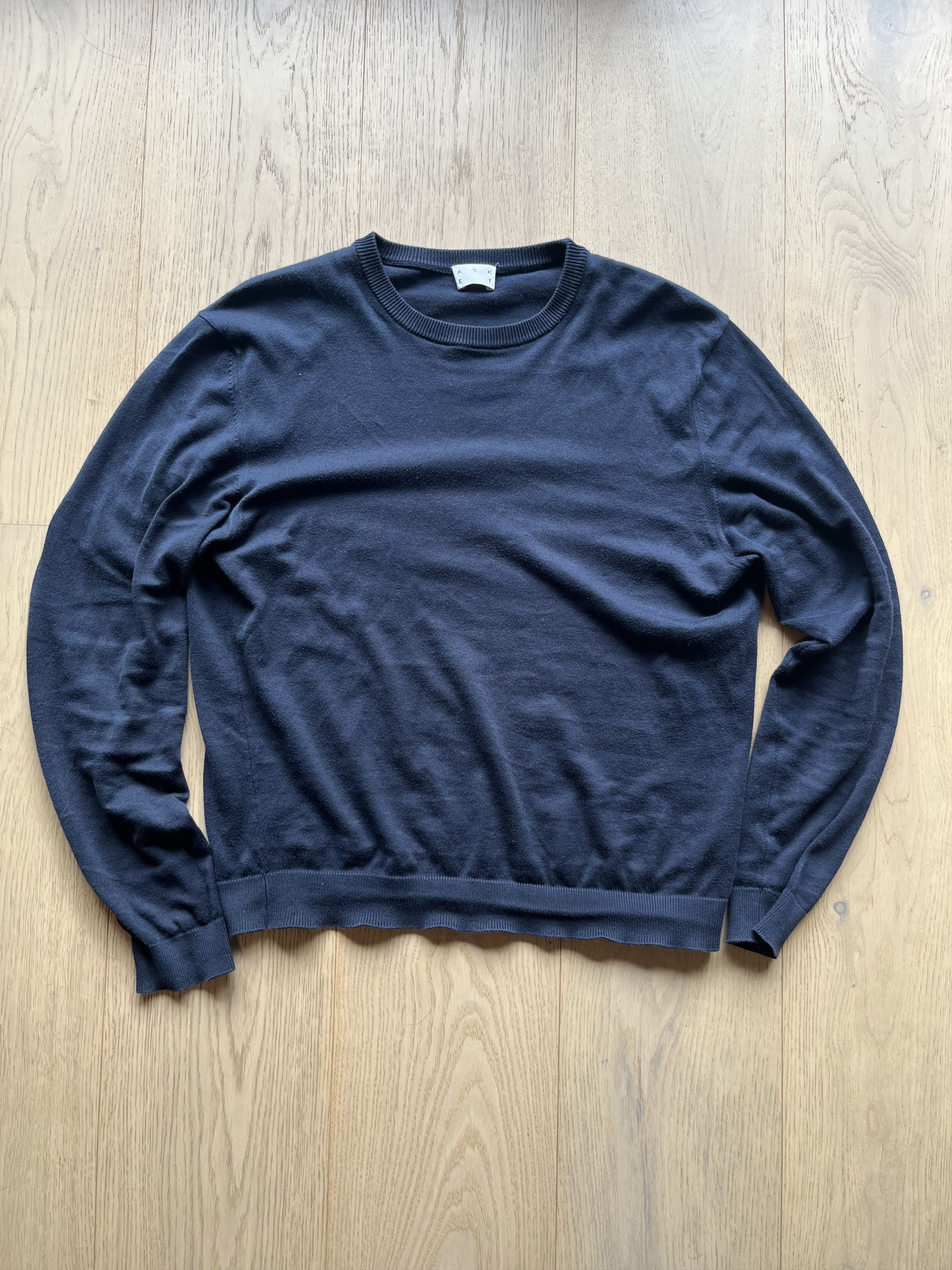 Asket 'The Cotton Sweater' in Navy Size US S / EU 44-46 / 1 - 1 Thumbnail