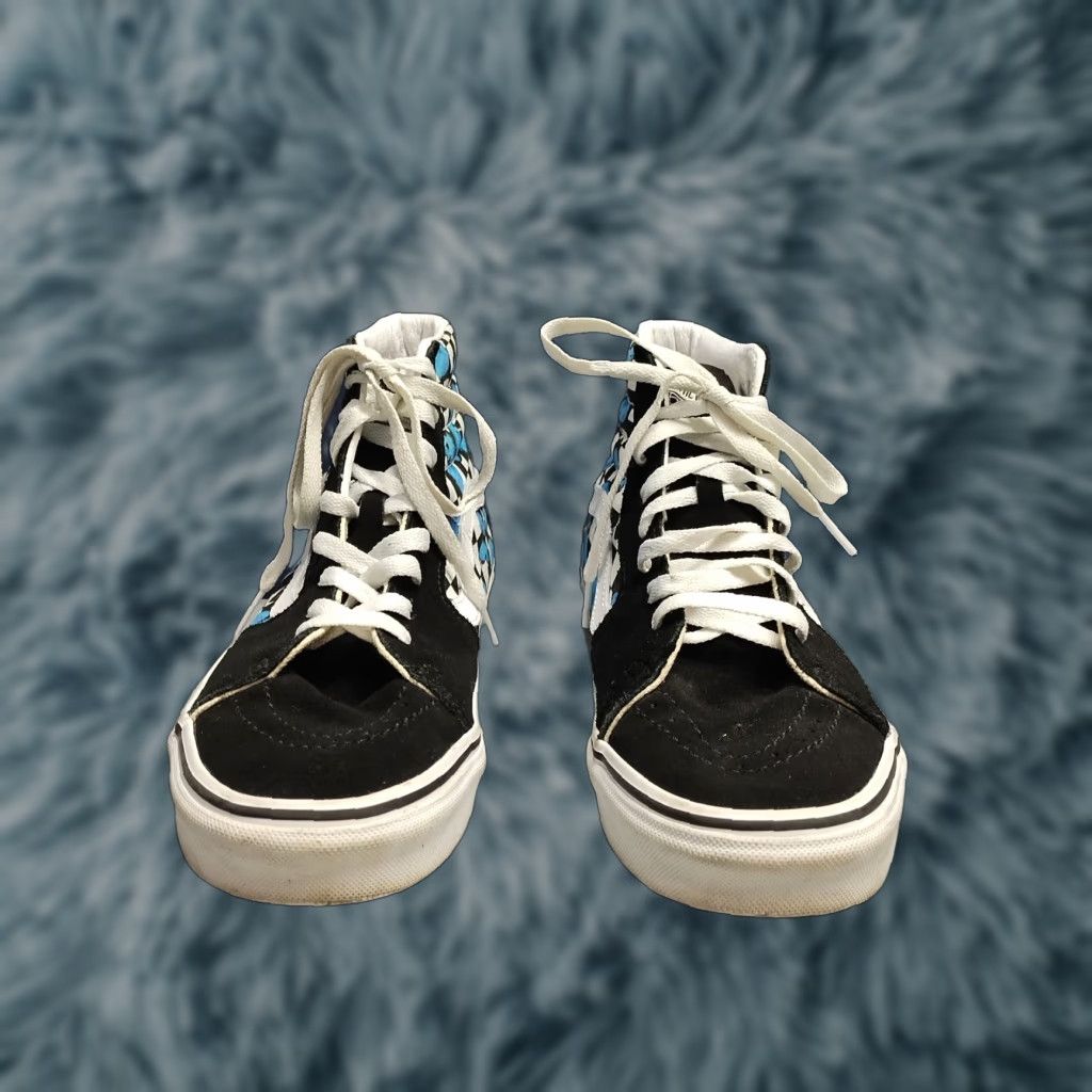 Vans Vans High Top Athletic Sneakers Unisex Size 8.5 Multi Butterfly Printed Round Toe Mens Size US M / EU 48-50 / 2 - 1 Thumbnail