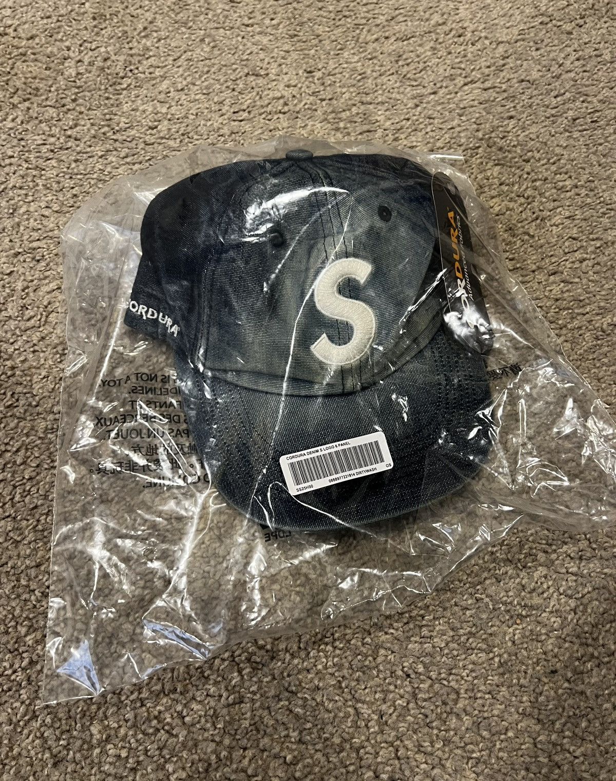 Supreme Supreme Kevlar Denim S Logo 6 Panel Cap | Grailed